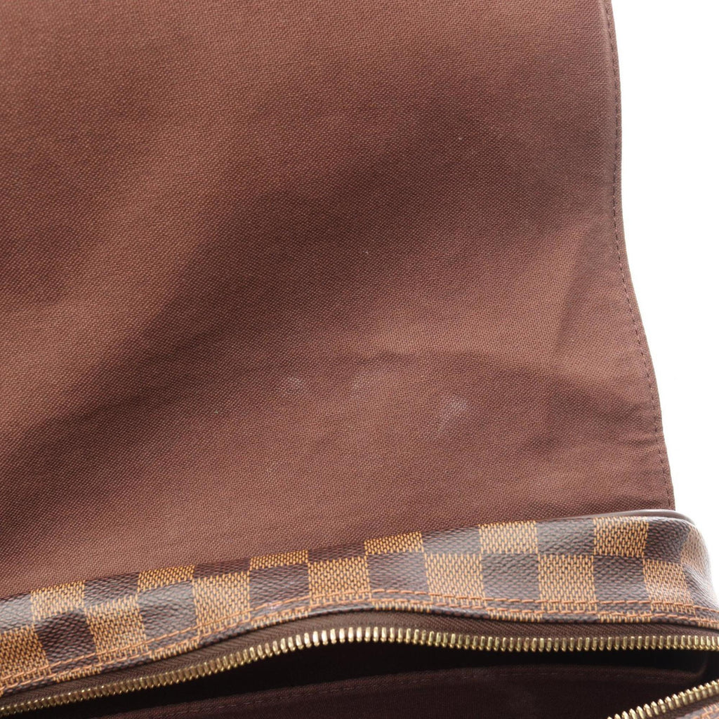 Louis Vuitton Brown Damier Canvas Coated Canvas Leather Damier Canvas Handbag Shoulder Bag