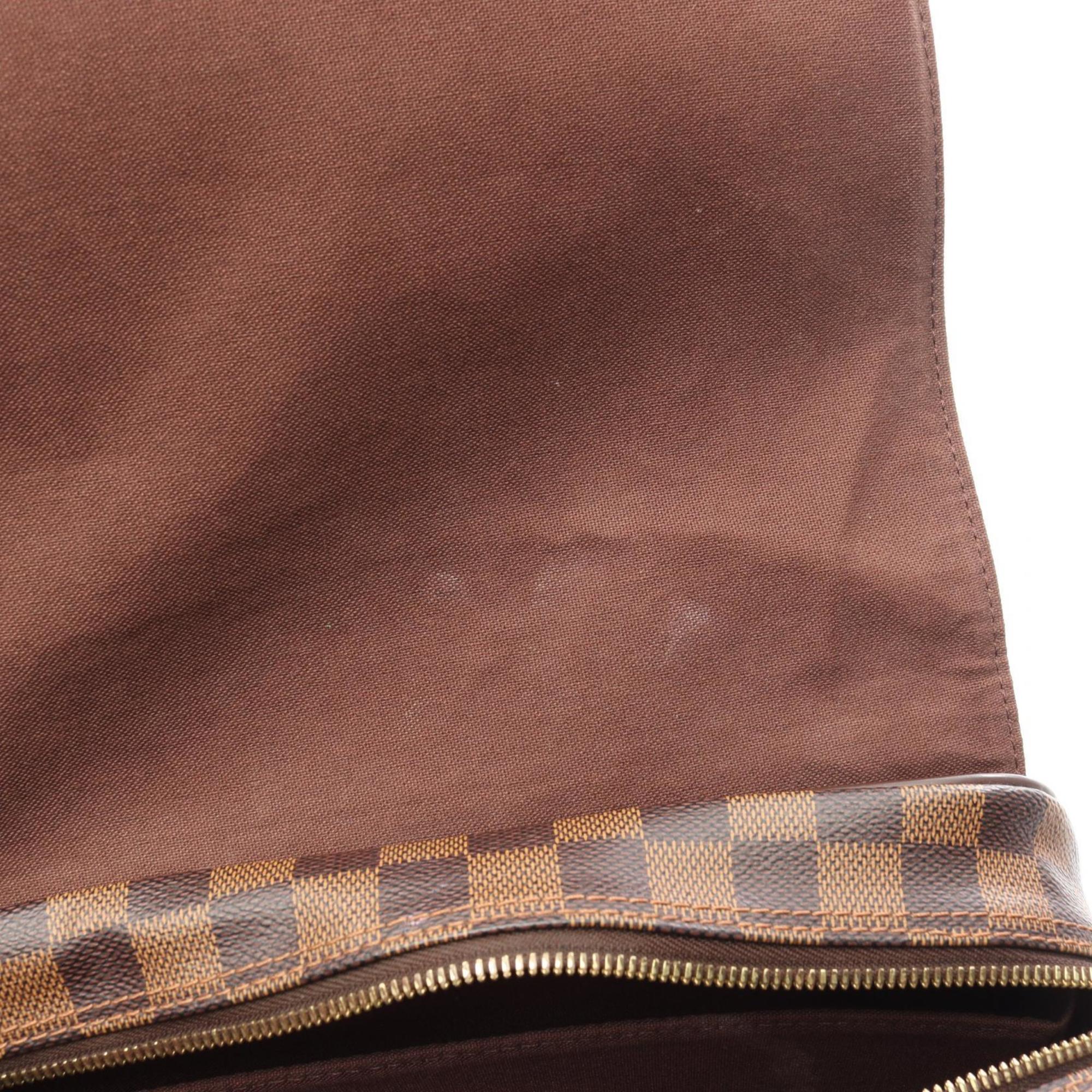 Louis Vuitton Brown Damier Canvas Coated Canvas Leather Damier Canvas Handbag Shoulder Bag