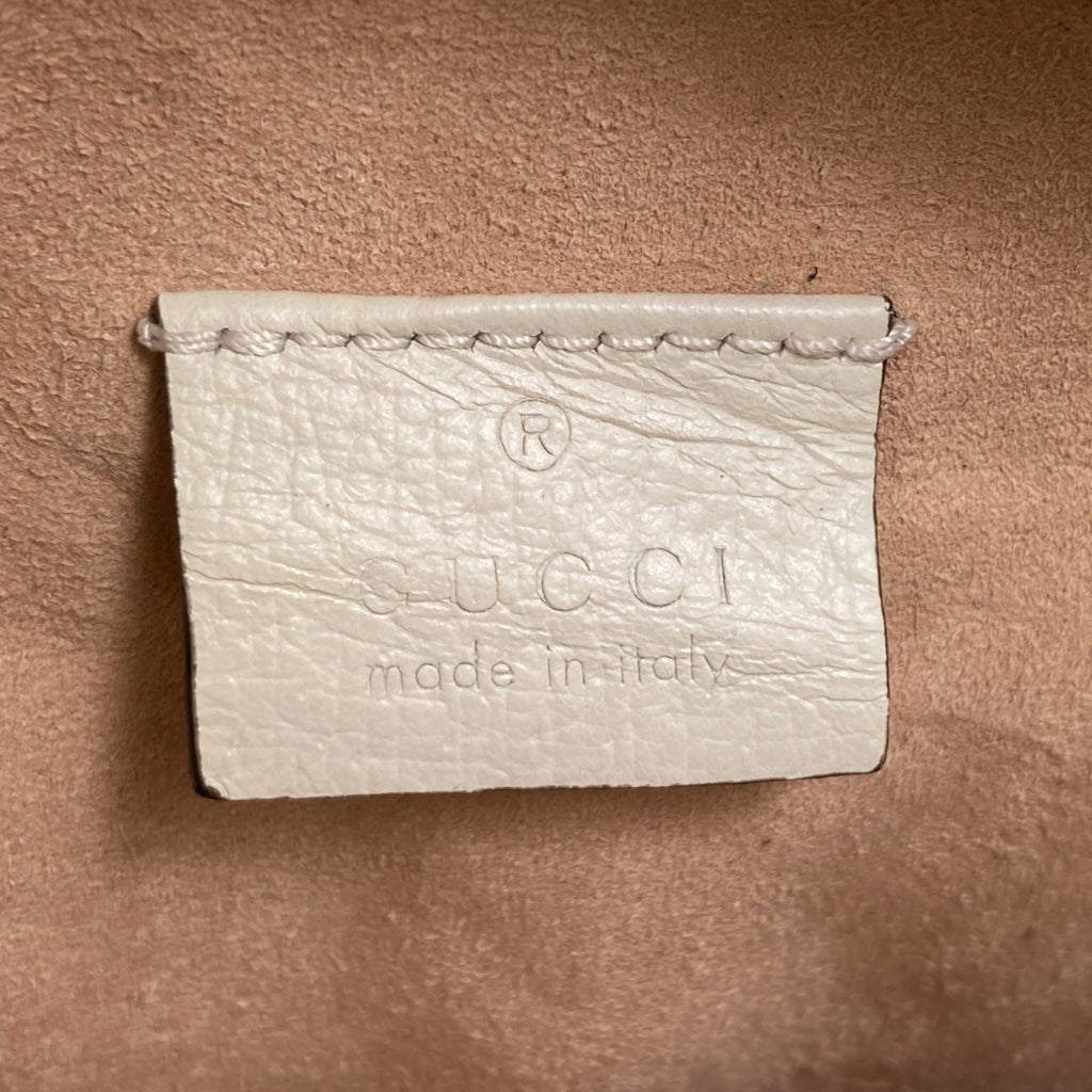 Gucci White Leather Shoulder Bag (Pre-Owned)