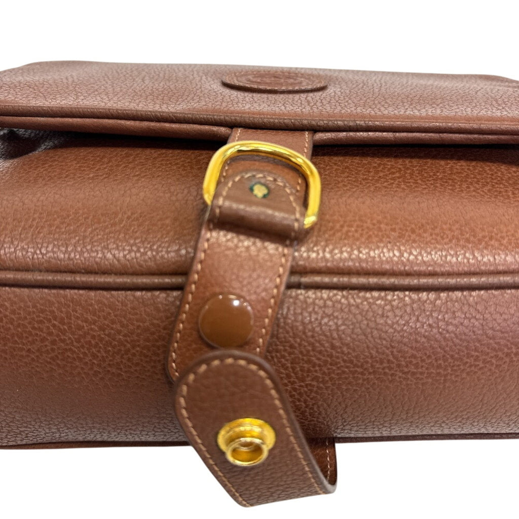 Gucci Brown Leather Clutch Bag Pouch (Pre-Owned)
