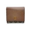 Gucci Gg Supreme Beige Brown Gg Supreme Wallet (Bi-Fold) (Pre-Owned)