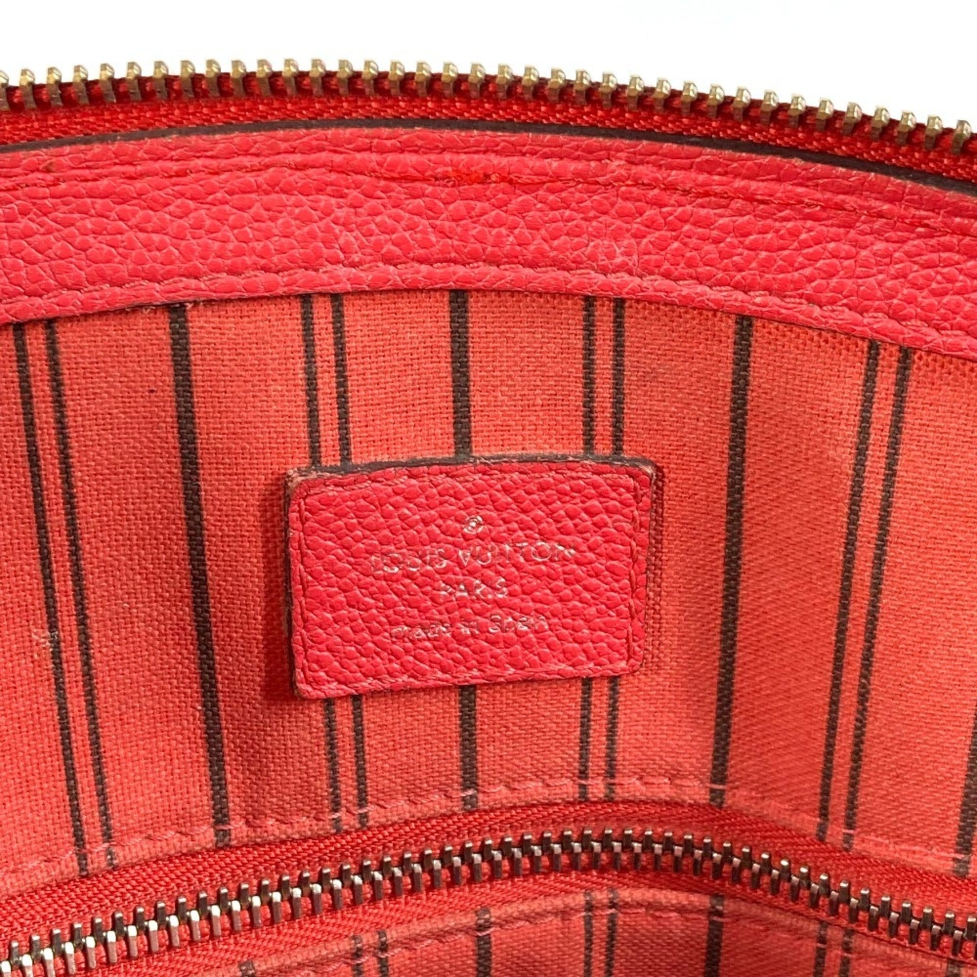 Louis Vuitton Monogram Empreinte Red Color Monogram Empreinte Handbag Shoulder Bag