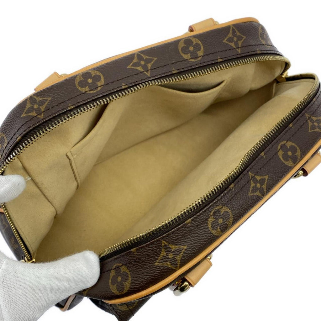 Louis Vuitton Marron Coated Canvas Handbag