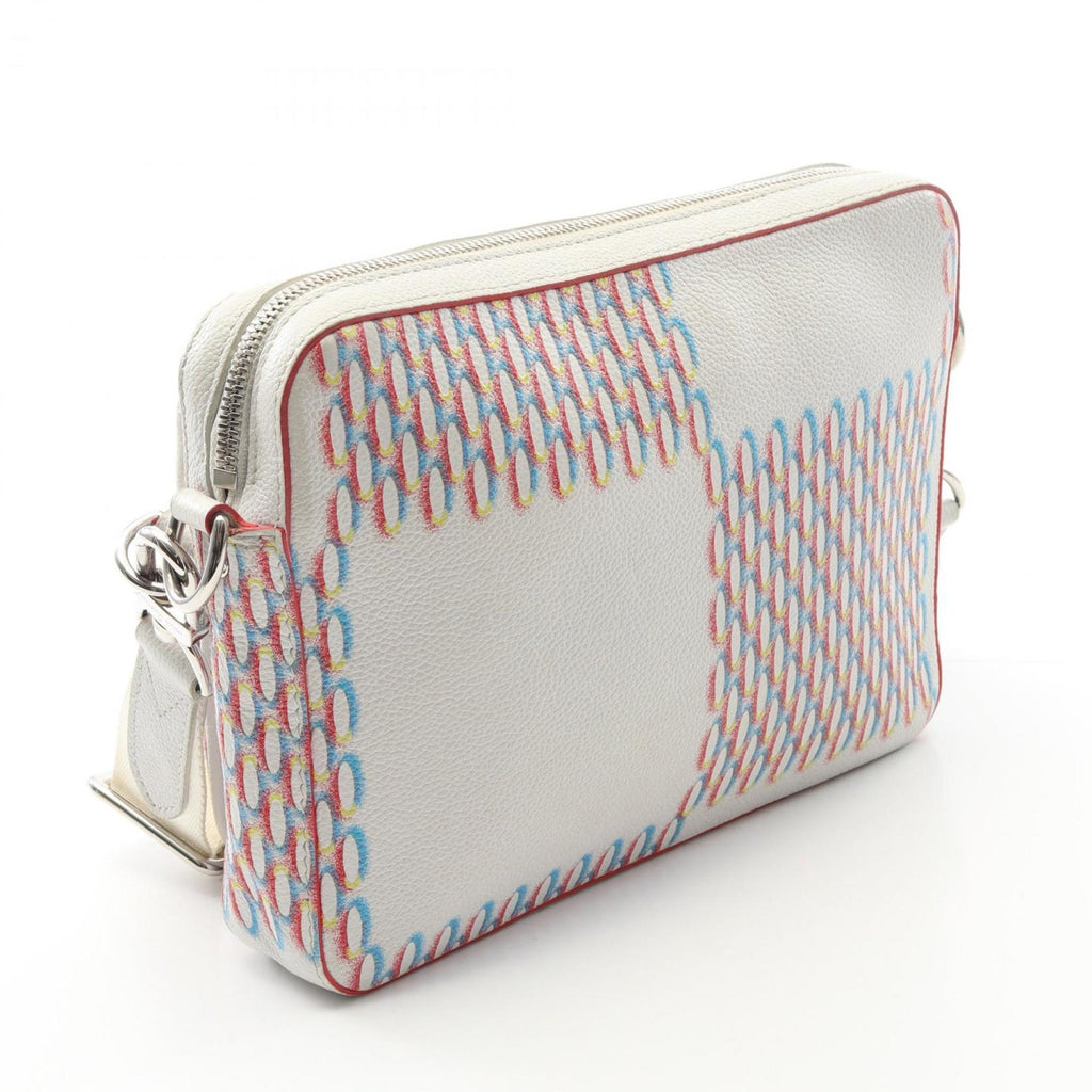 Louis Vuitton Multi-Color White Leather Shoulder Bag