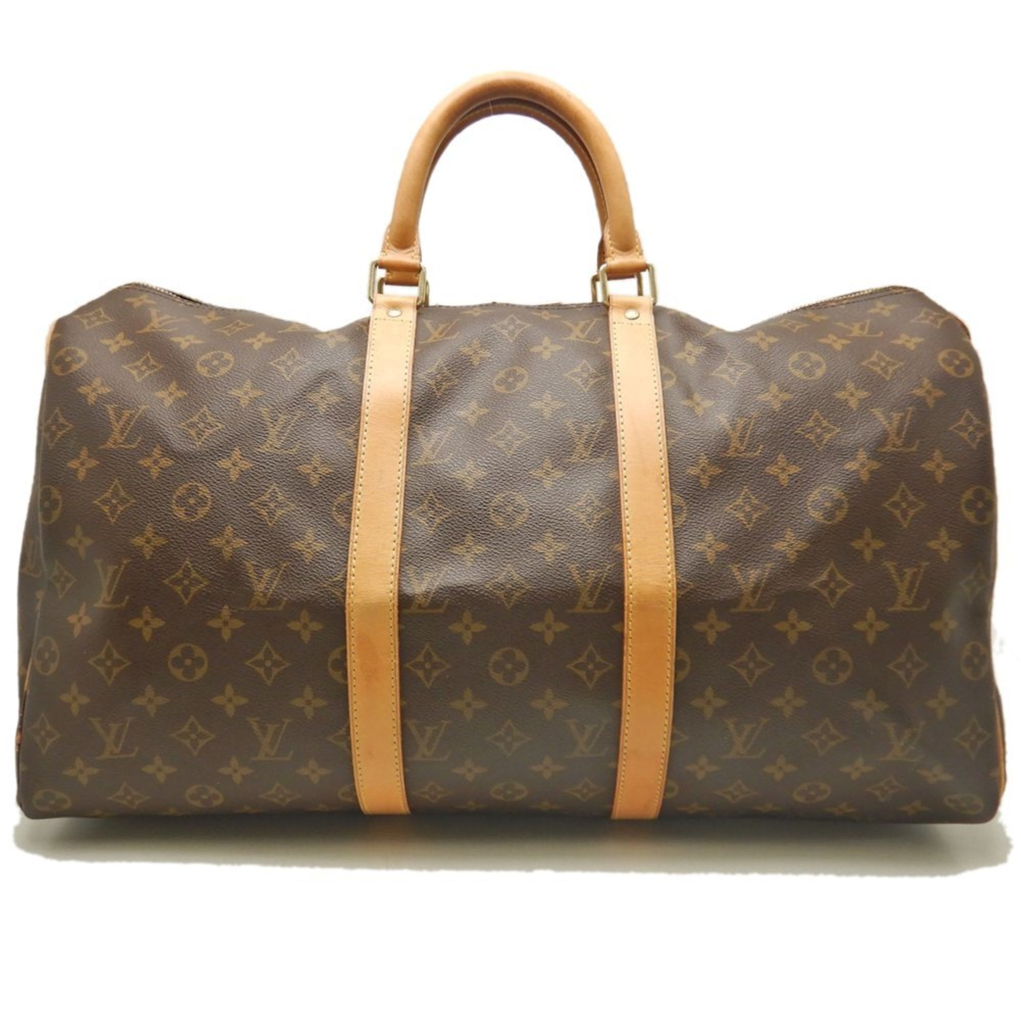 Louis Vuitton Monogram Brown Pvc Boston Bag