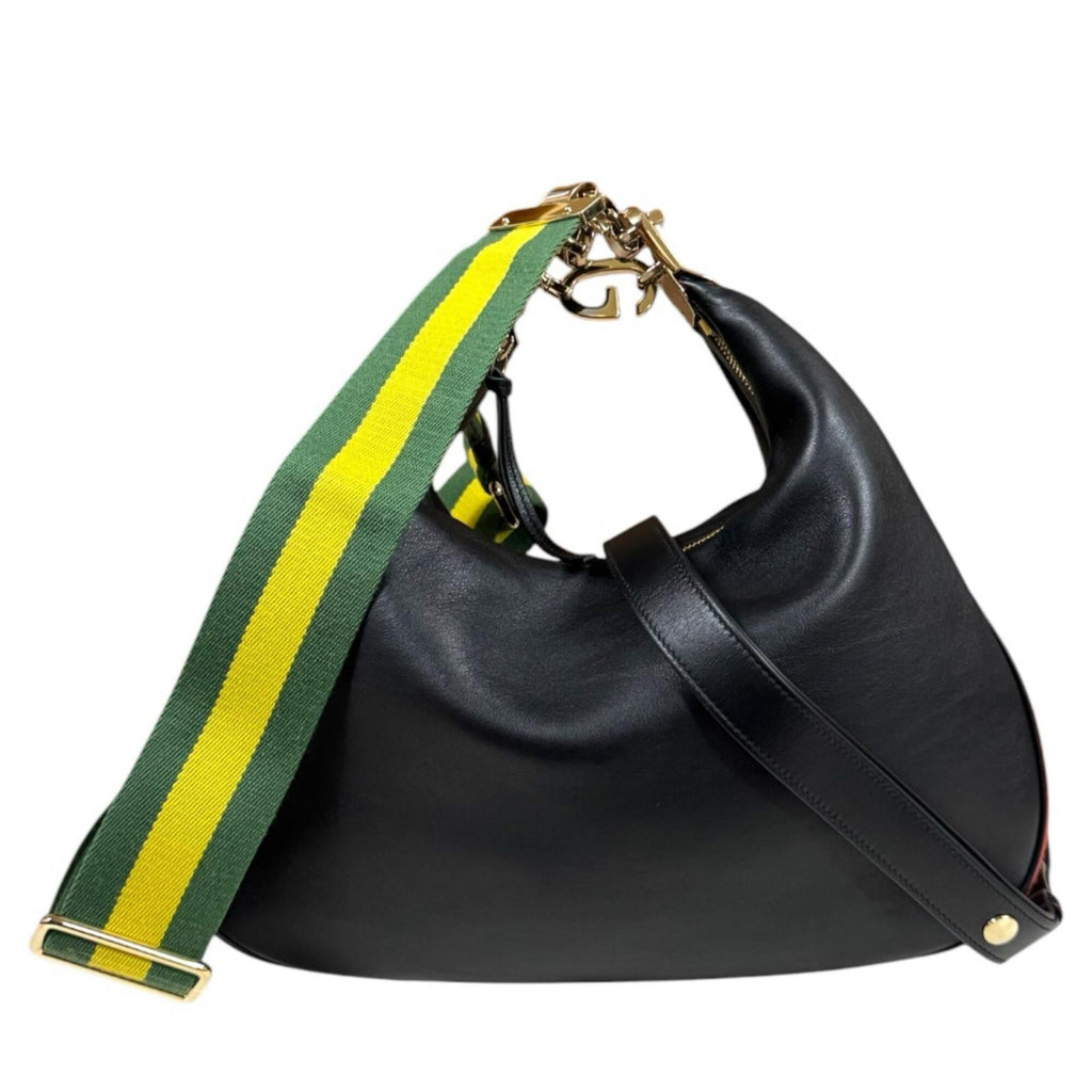 Gucci Black Leather Shoulder Bag (Pre-Owned)