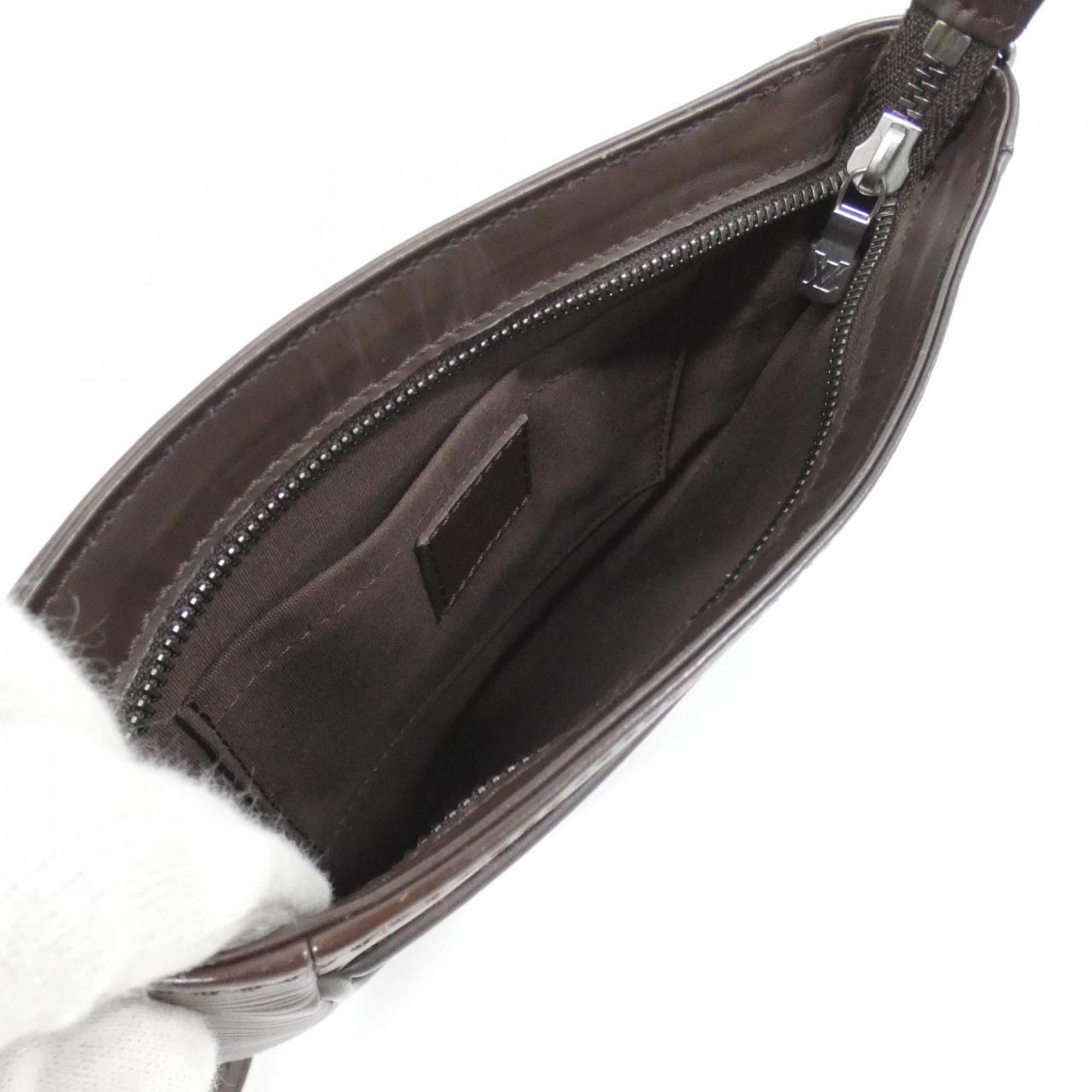 Louis Vuitton Mocha Leather Shoulder Bag