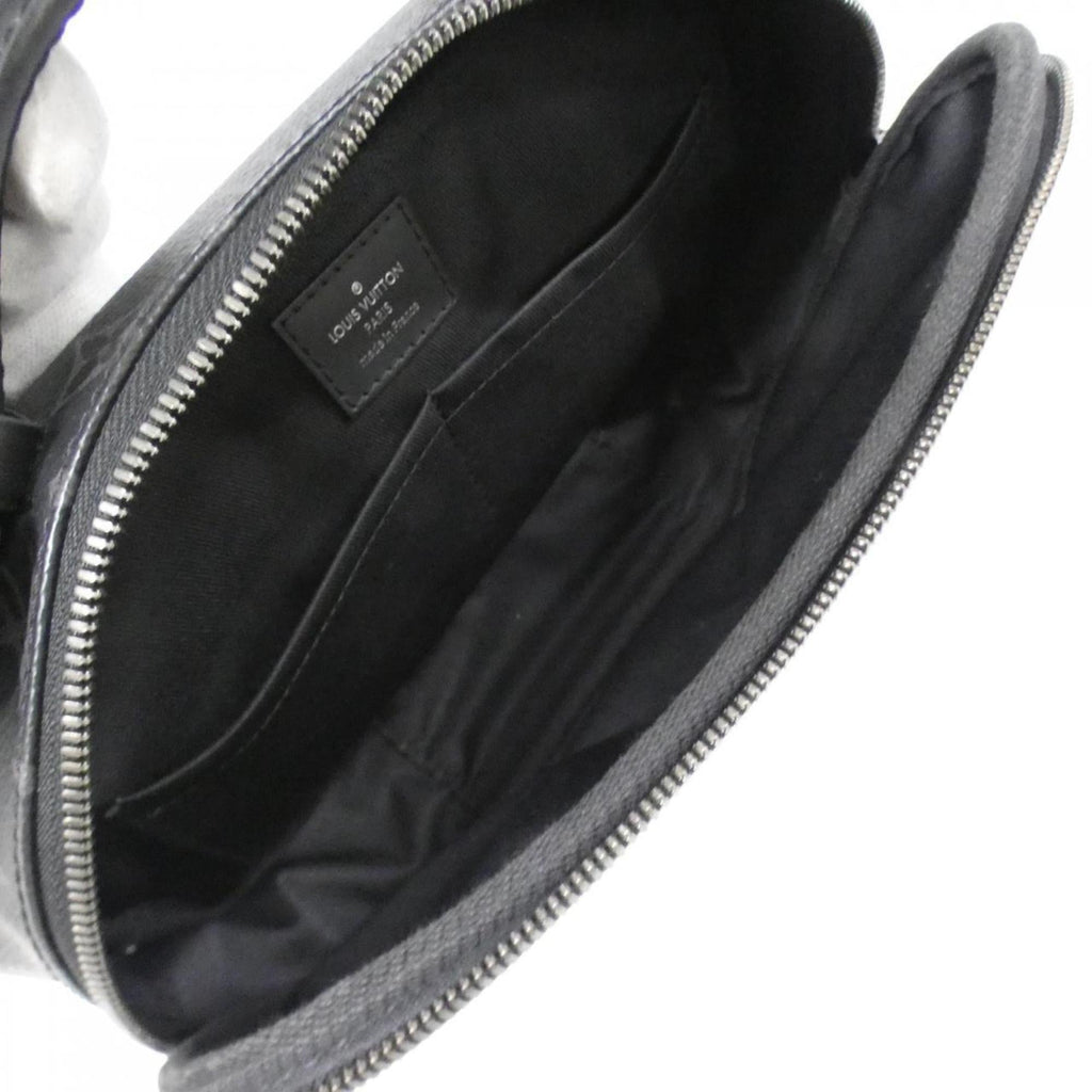 Louis Vuitton Black Coated Canvas Shoulder Bag