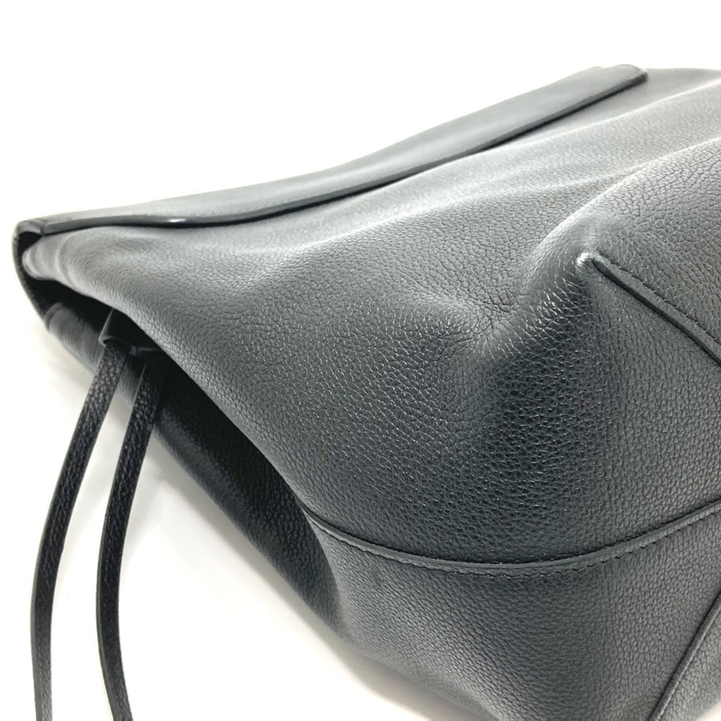 Louis Vuitton Black Leather Handbag Shoulder Bag