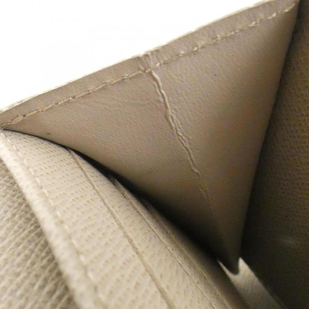 Louis Vuitton Beige Leather Long Wallet