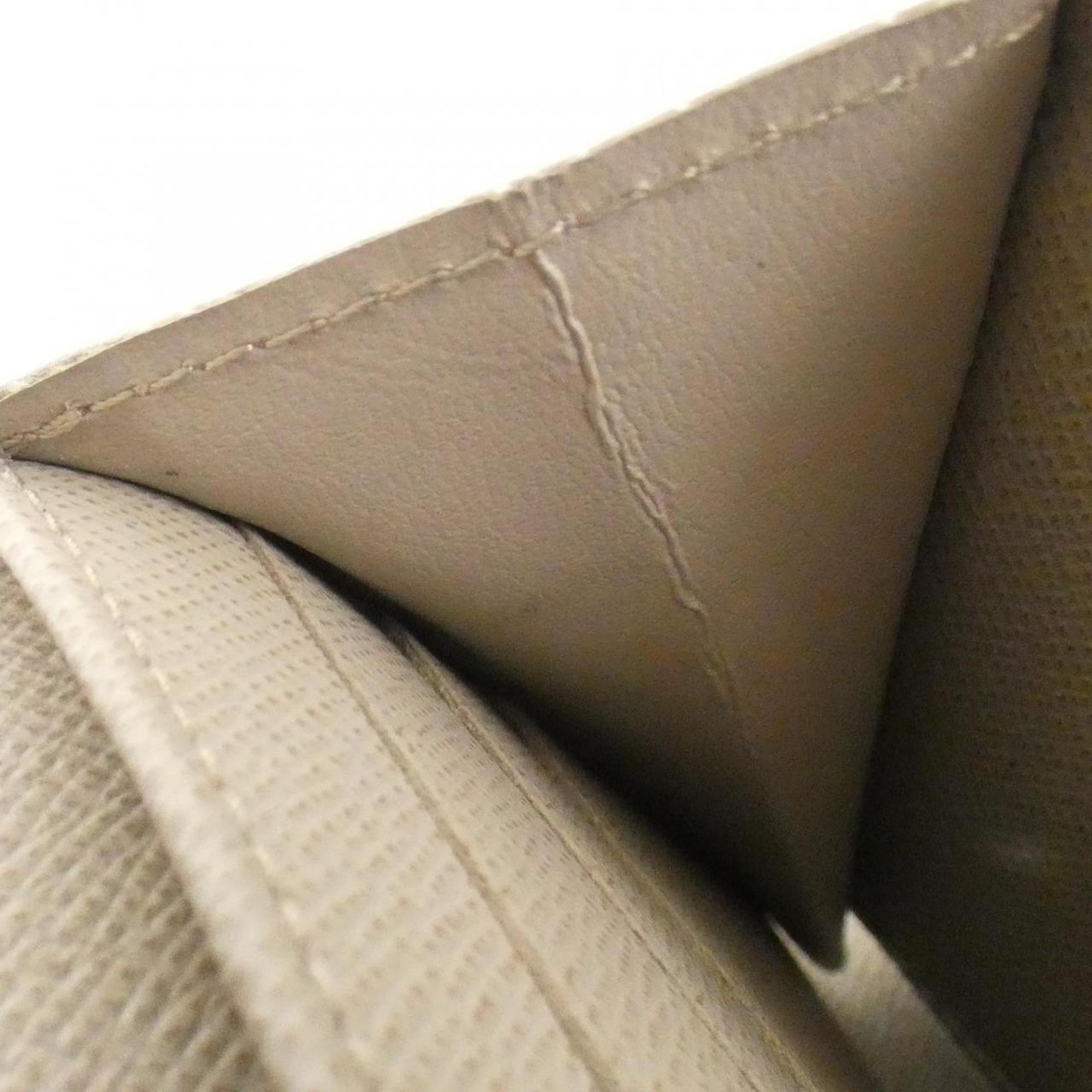 Louis Vuitton Beige Leather Long Wallet