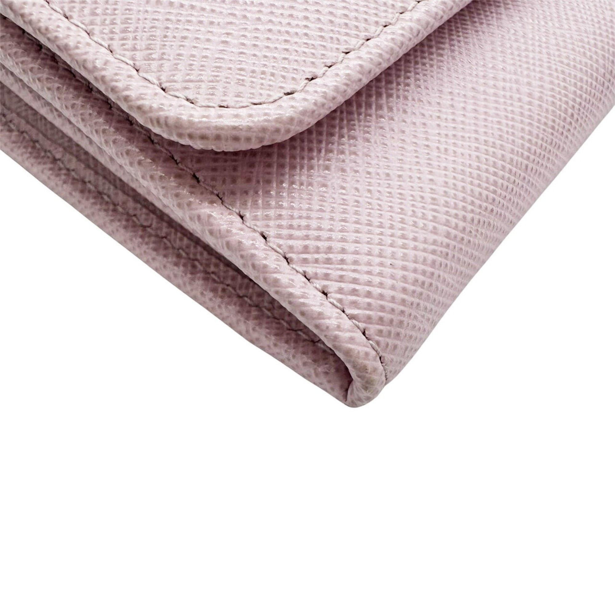 Prada Saffiano Pink Saffiano Long Wallet (Bi-Fold)