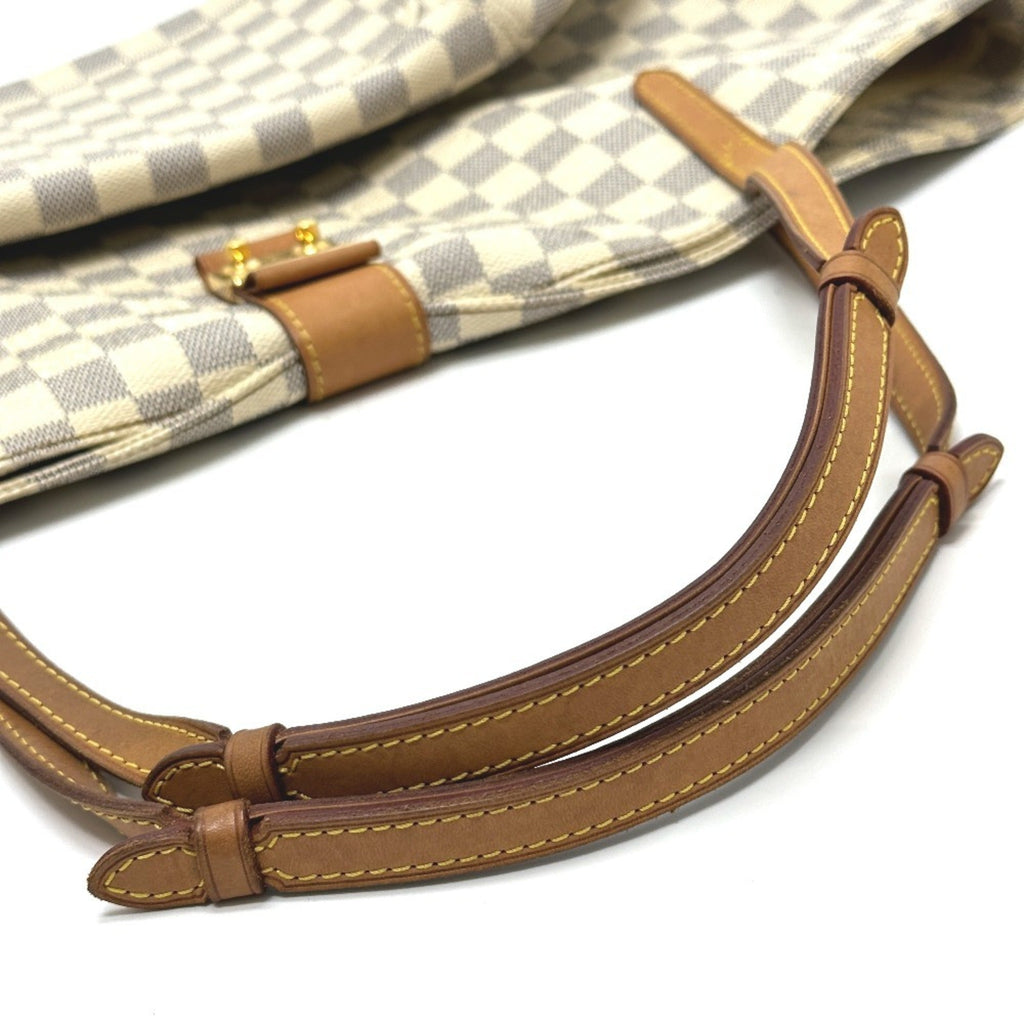 Louis Vuitton White Damier Azur Shoulder Bag Tote Bag