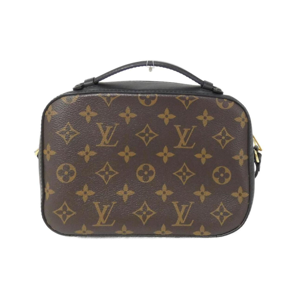 Louis Vuitton Black Marron Coated Canvas Leather Shoulder Bag