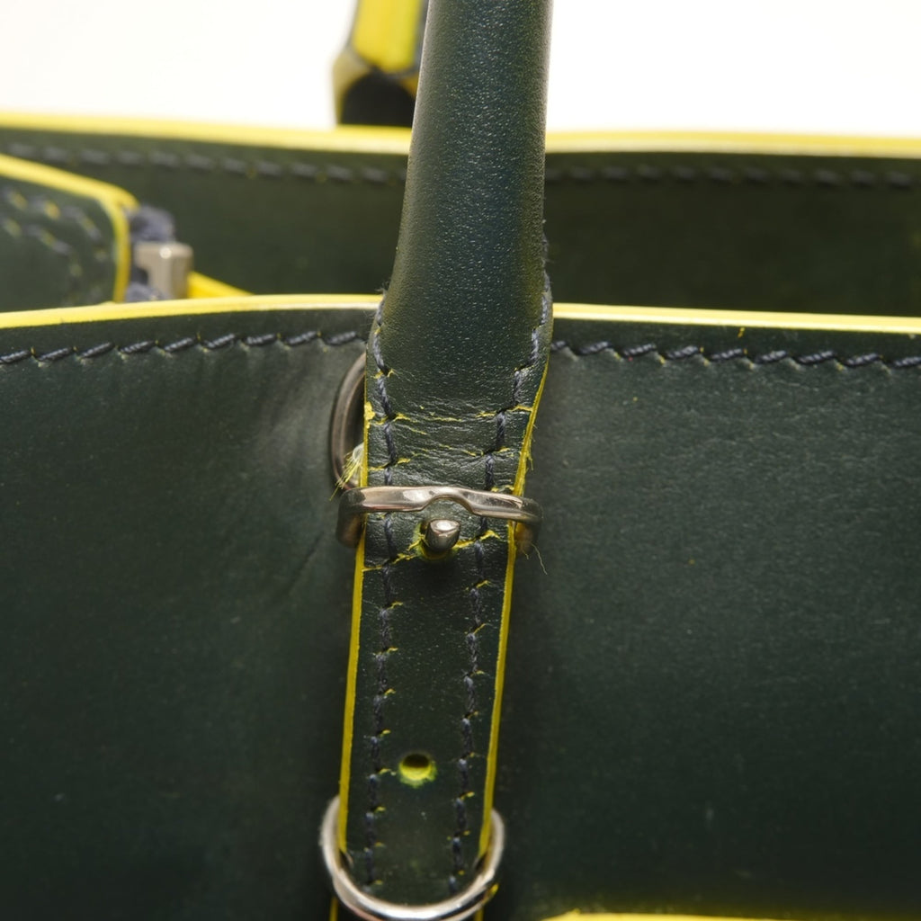 Balenciaga Green Leather Hand