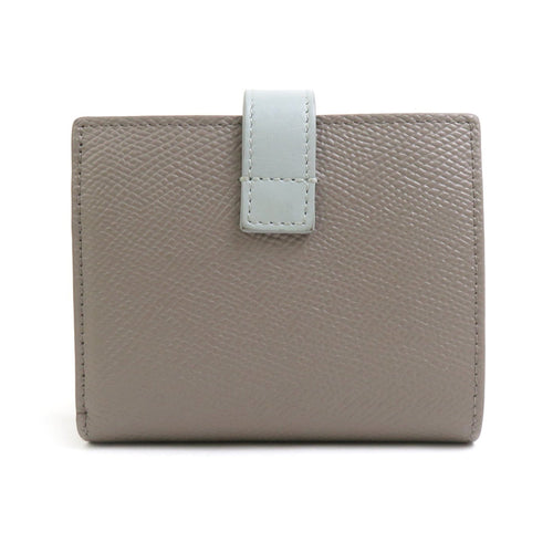 Celine Blue Gray Grayish Leather Wallet (Bi-Fold)