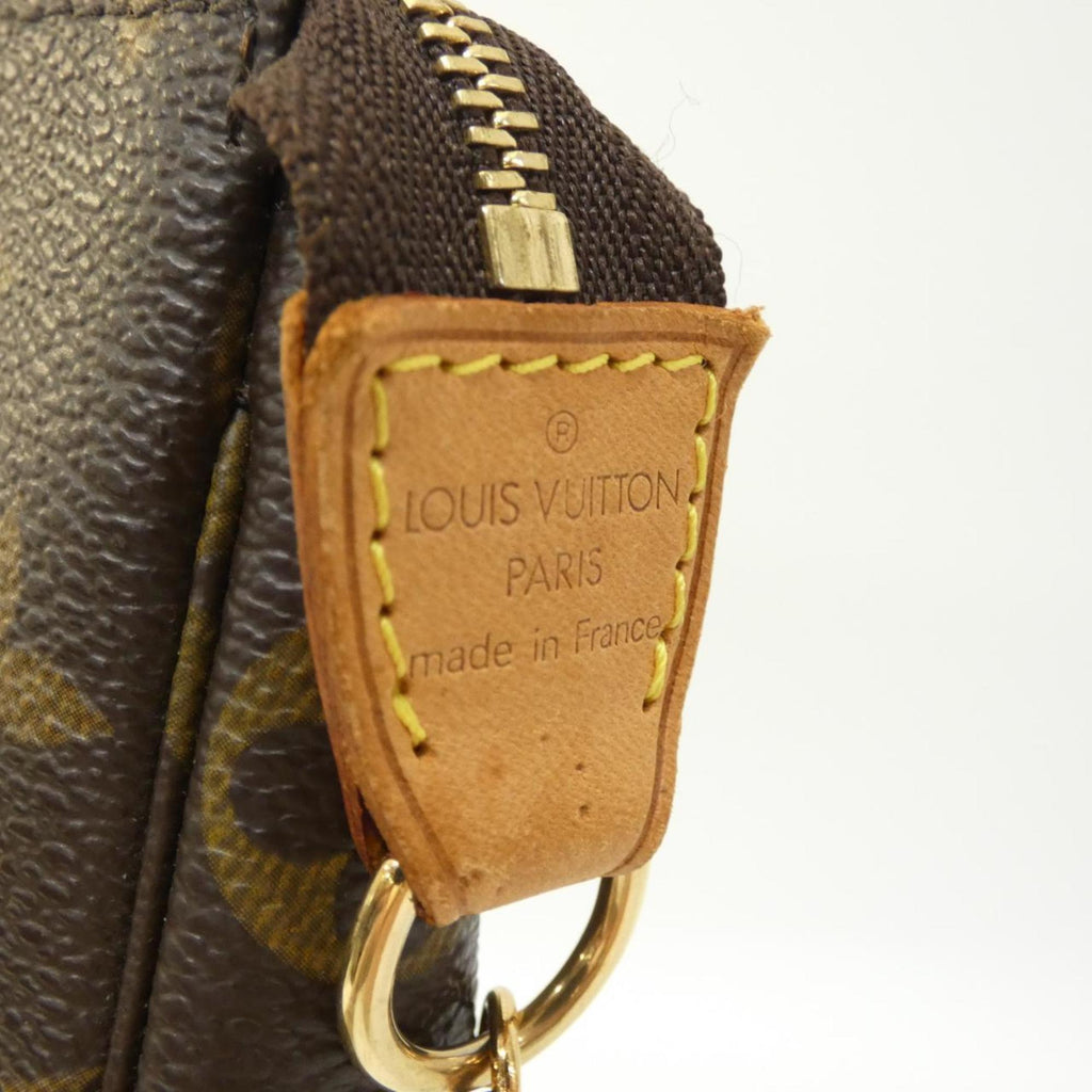 Louis Vuitton Marron Monogram Coated Canvas Pochette Pouch