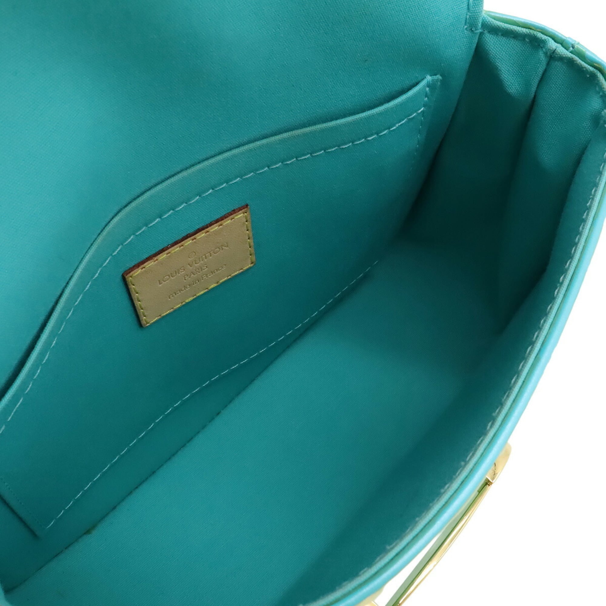 Louis Vuitton Light Blue Leather Pochette Shoulder Bag
