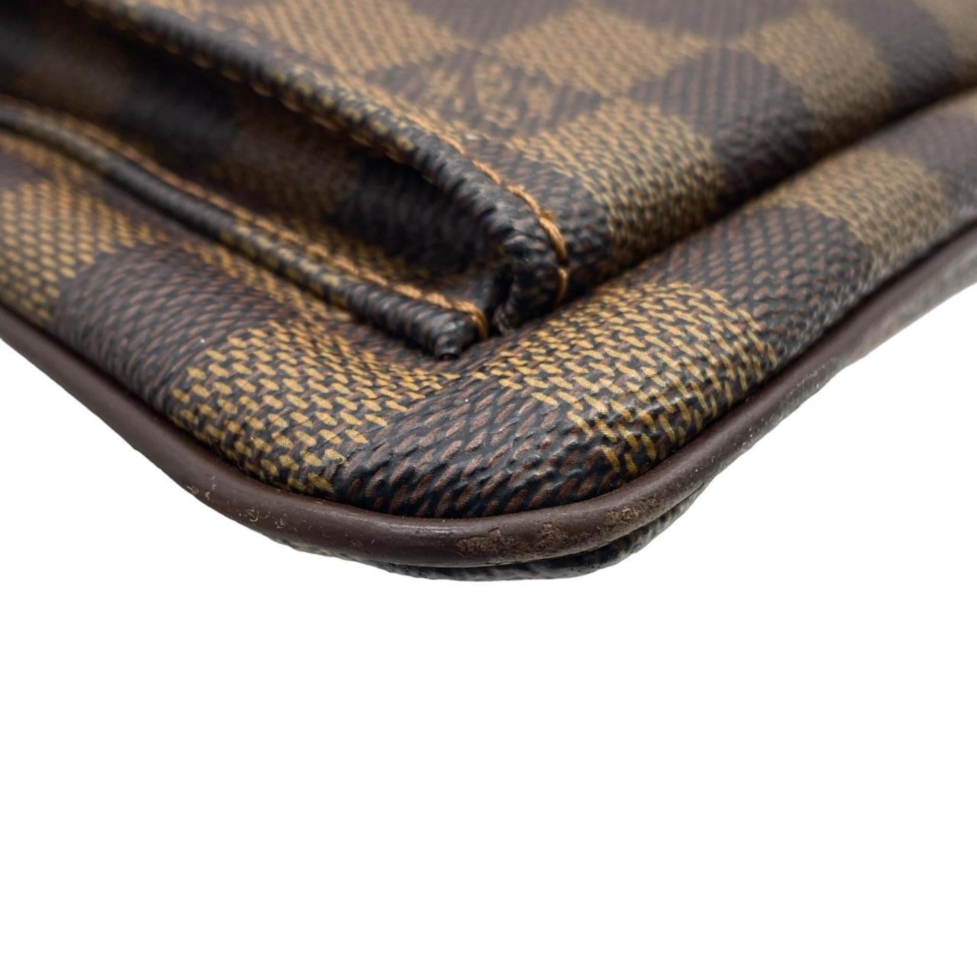 Louis Vuitton Ebene Coated Canvas Pochette Shoulder Bag