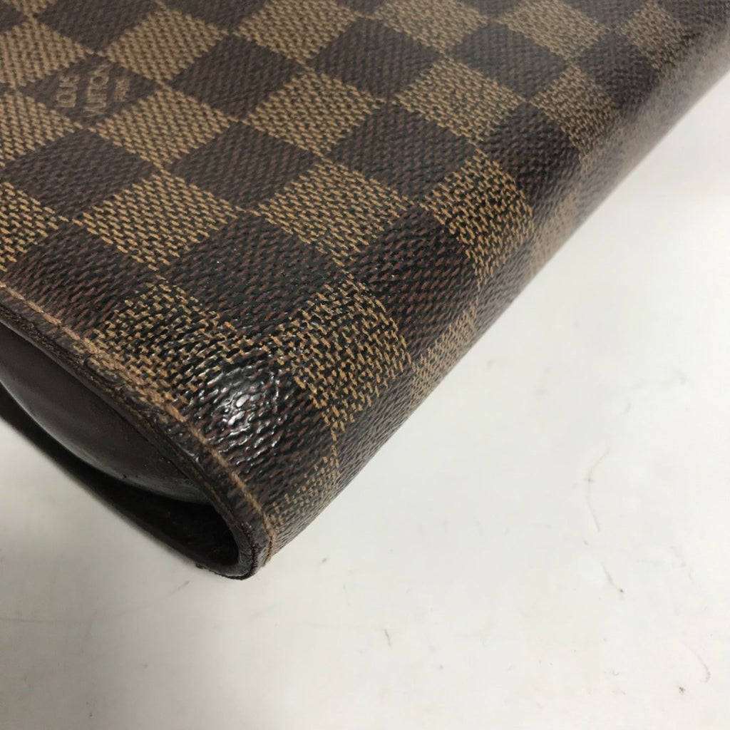 Louis Vuitton Brown Damier Canvas Ebene Damier Canvas Clutch Bag Pouch