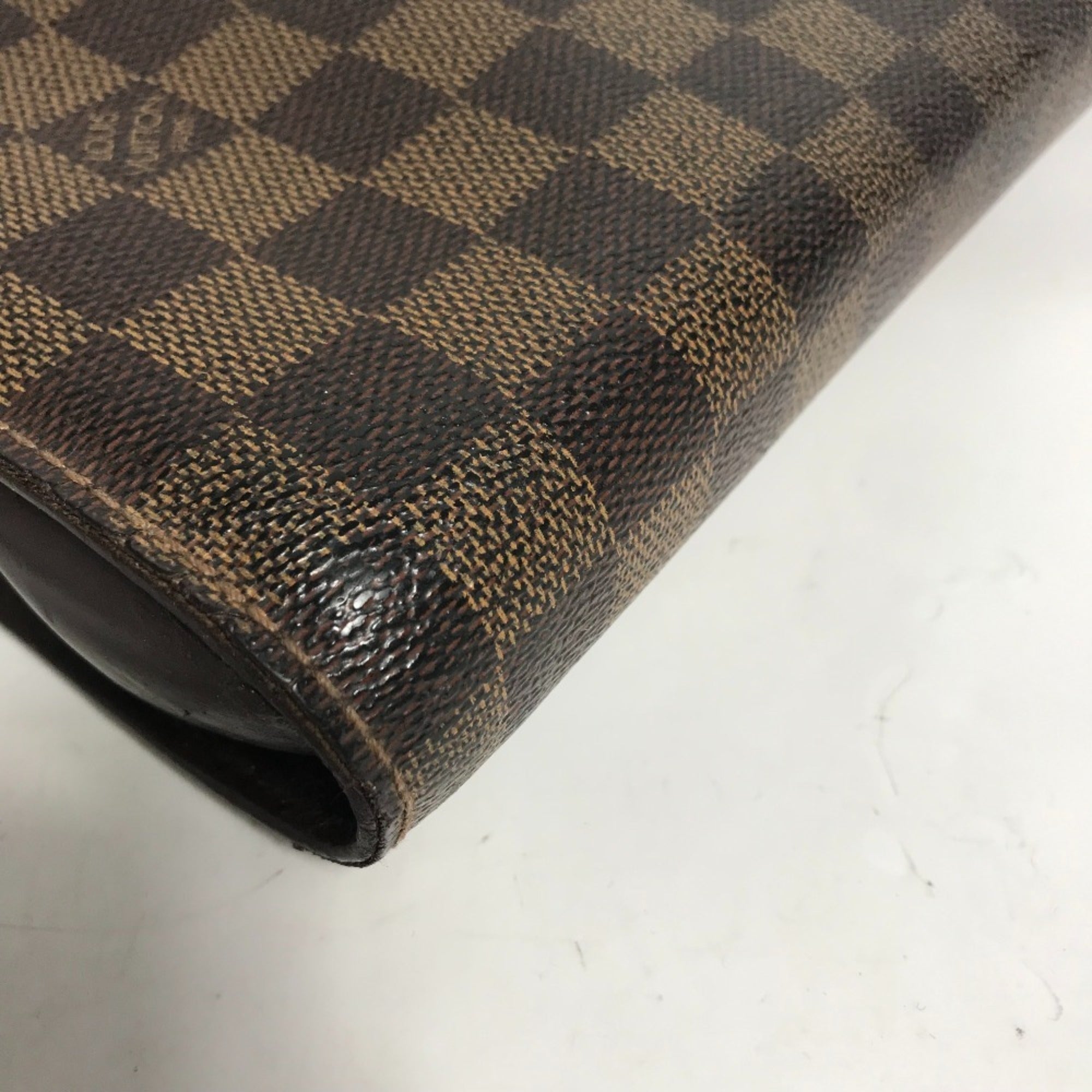 Louis Vuitton Brown Damier Canvas Ebene Damier Canvas Clutch Bag Pouch