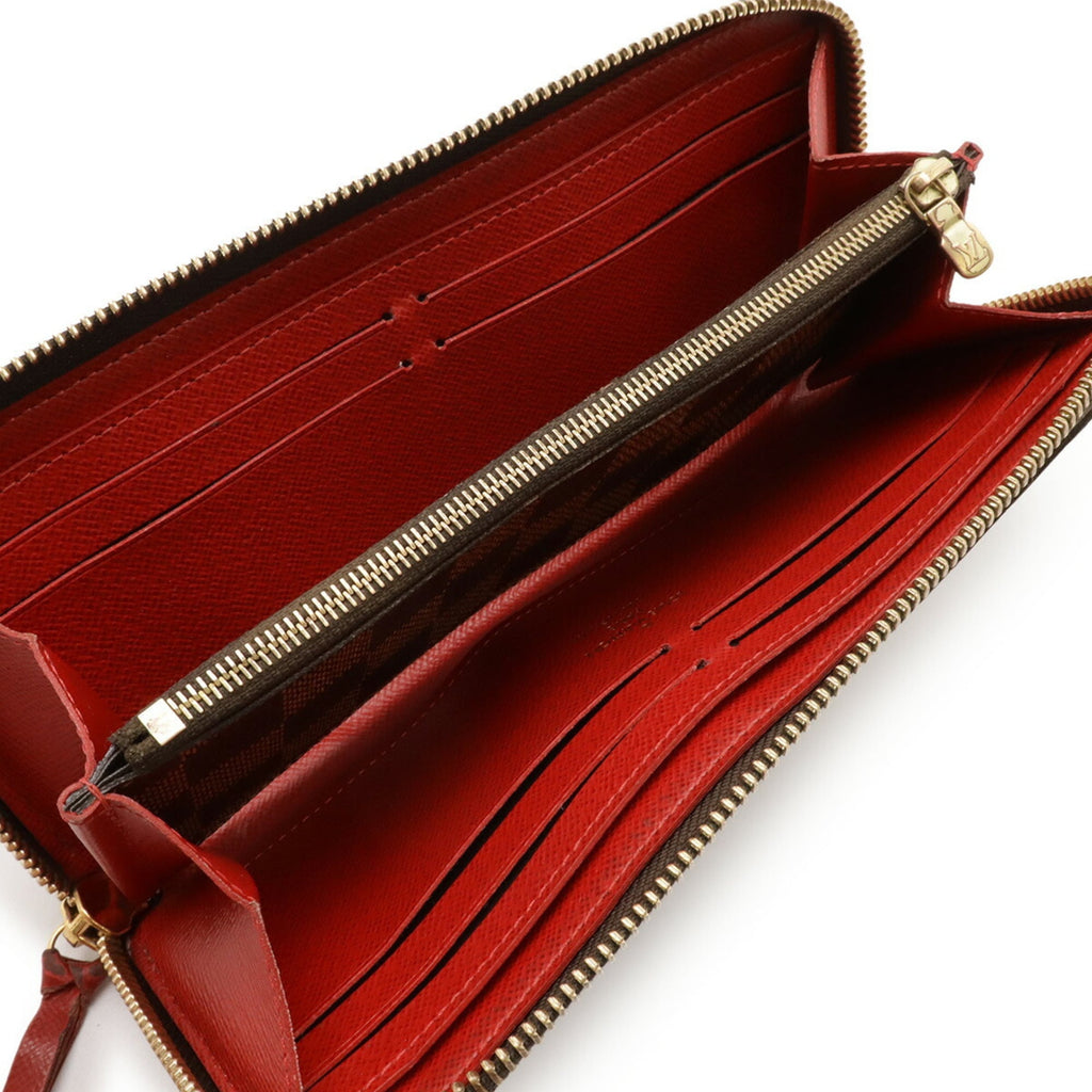Louis Vuitton Cerise Damier Canvas Pvc Damier Canvas Long Bill Wallet
