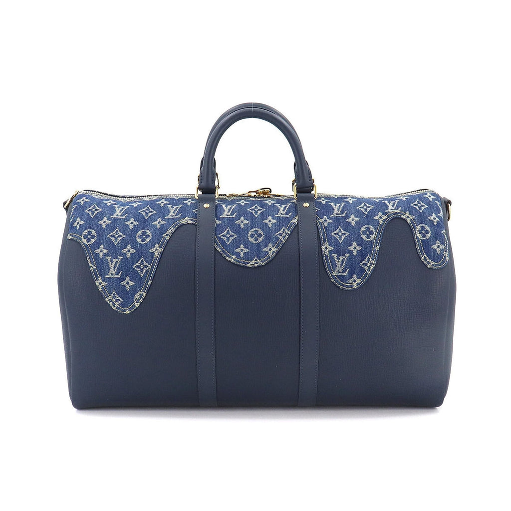 Louis Vuitton Monogram Denim Keepall Bandouliere 50 2way Boston Shoulder Bag NIGO M45975 RFID