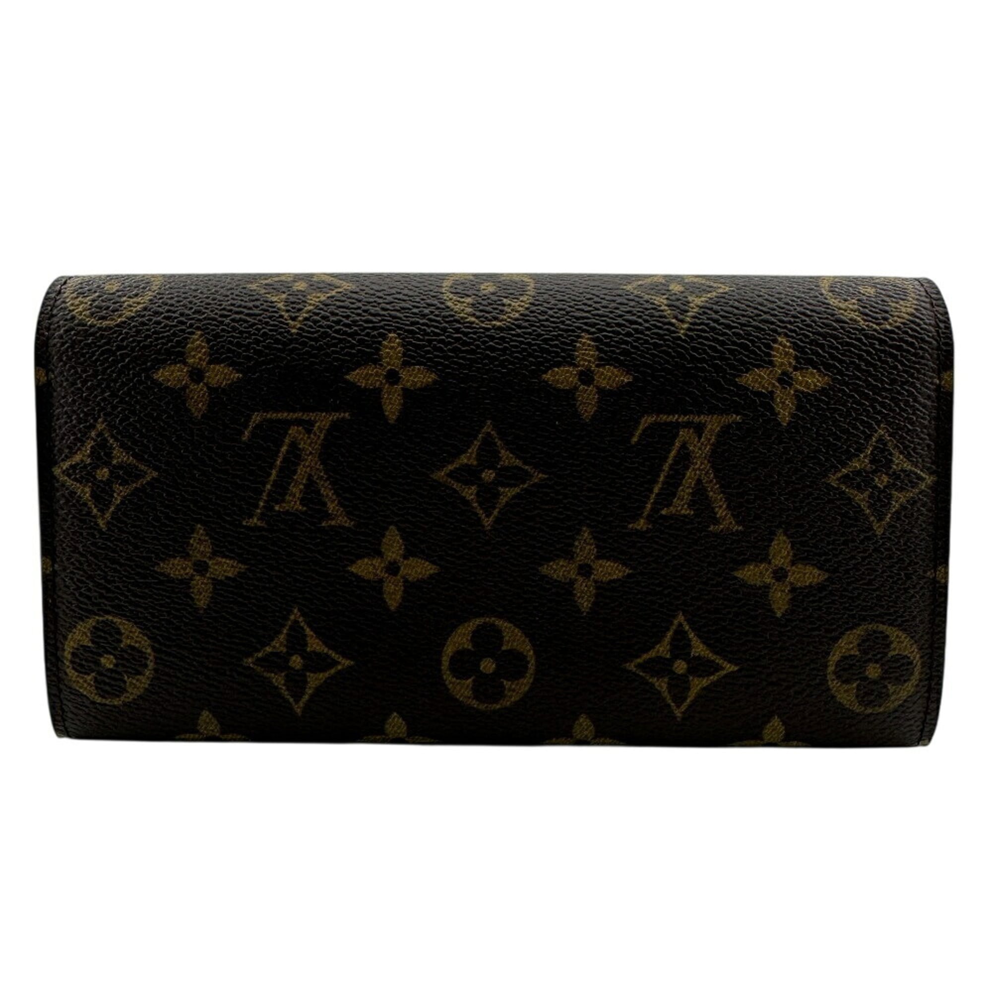 Louis Vuitton Monogram Brown Leather Long Wallet