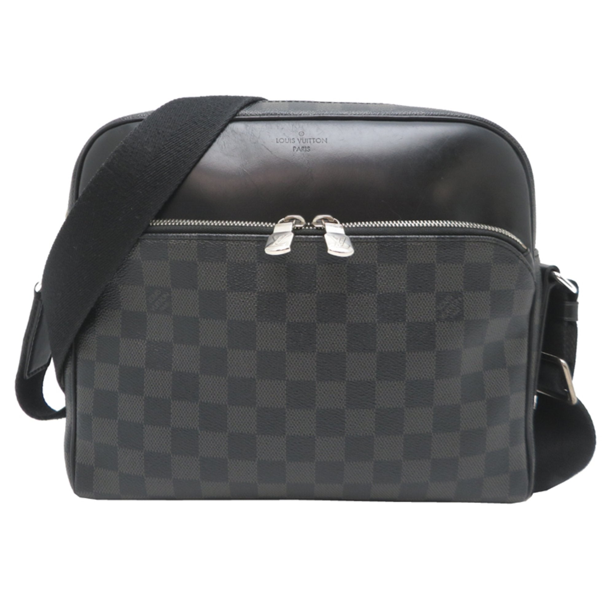 Louis Vuitton Black Damier Graphite Shoulder Bag
