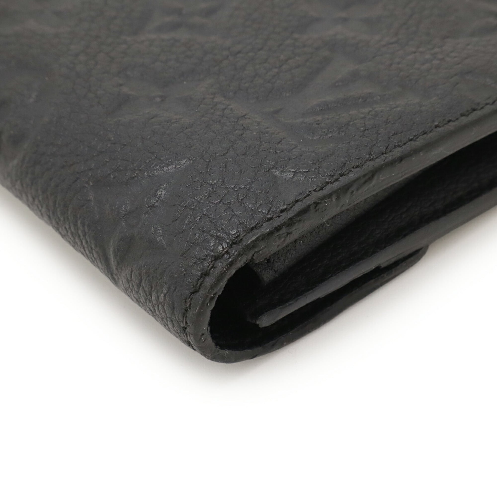 Louis Vuitton Black Noir Monogram Empreinte Leather Long Wallet