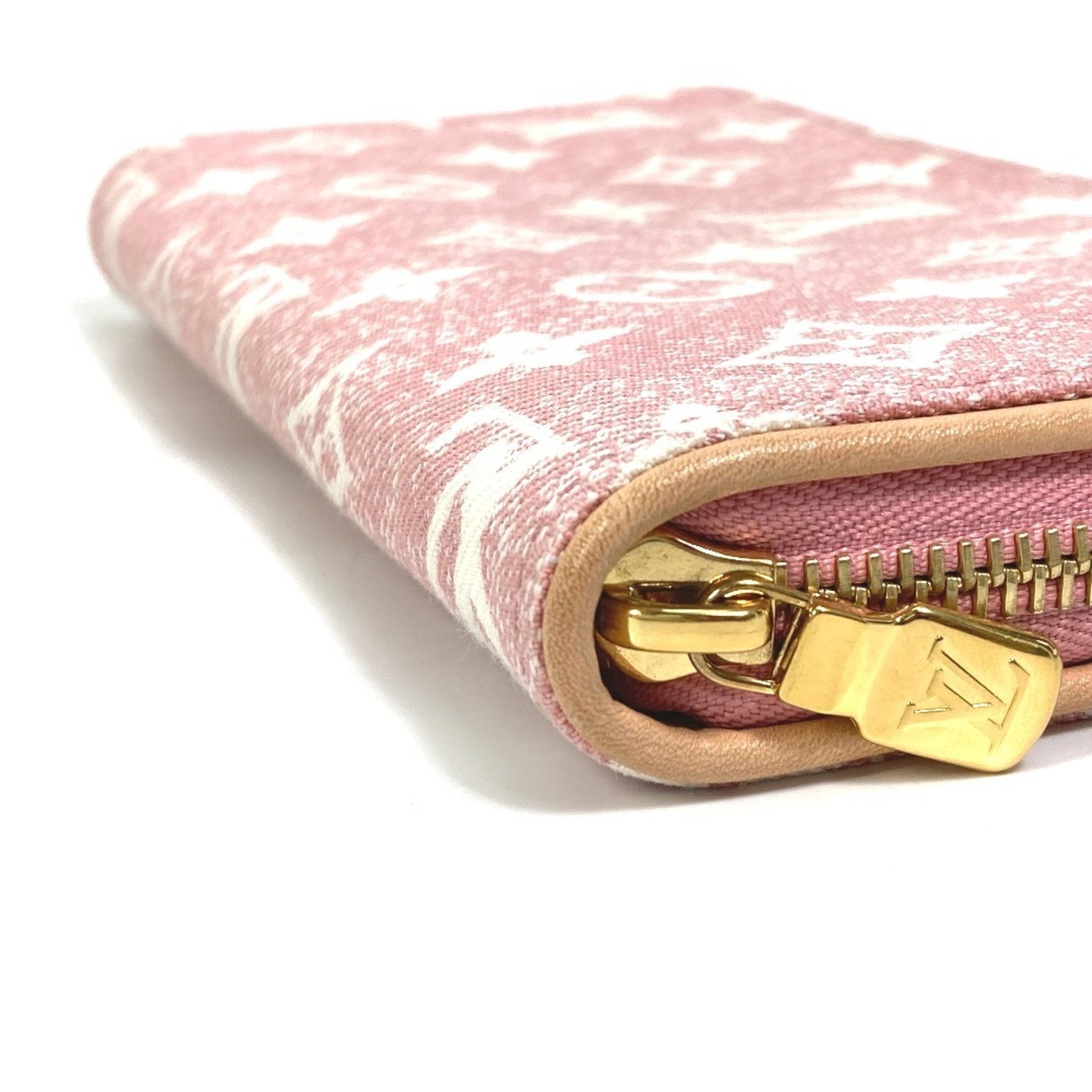 Louis Vuitton Monogram Denim Pink Monogram Denim Long Wallet
