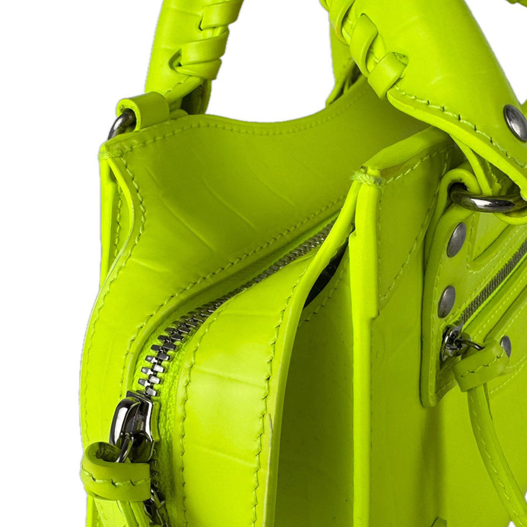 Balenciaga Yellow Leather Handbag Shoulder