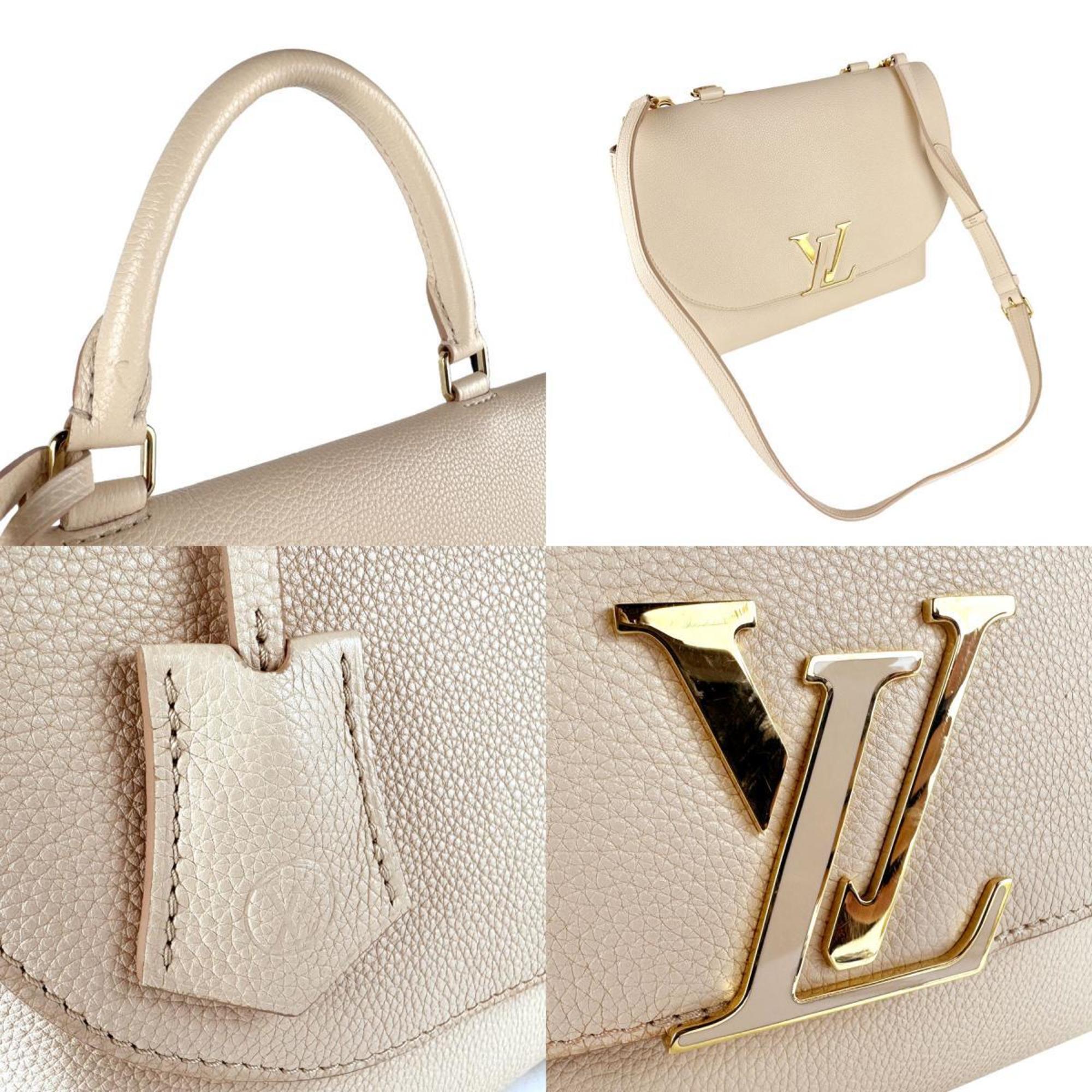 Louis Vuitton Light Beige Cuir Ombre Leather Handbag Shoulder Bag