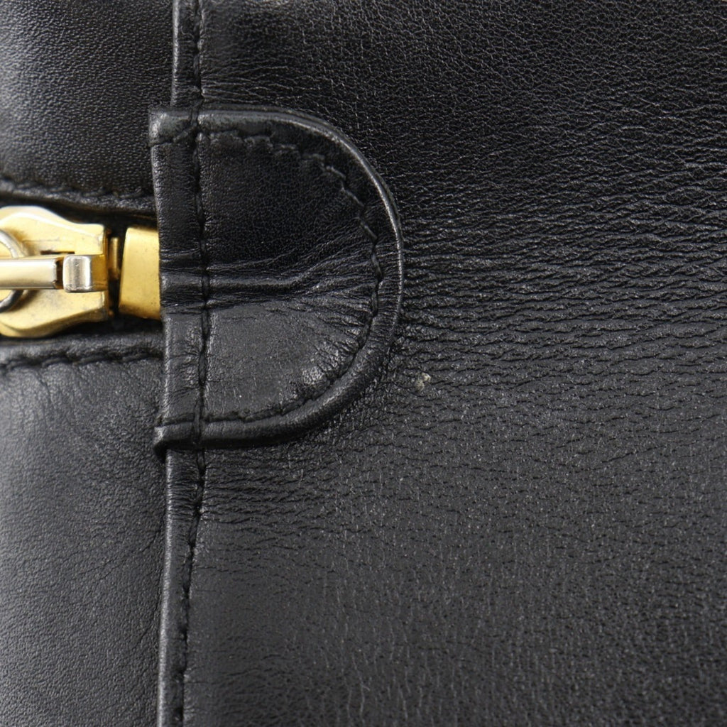Chanel Black Leather Handbag Pouch