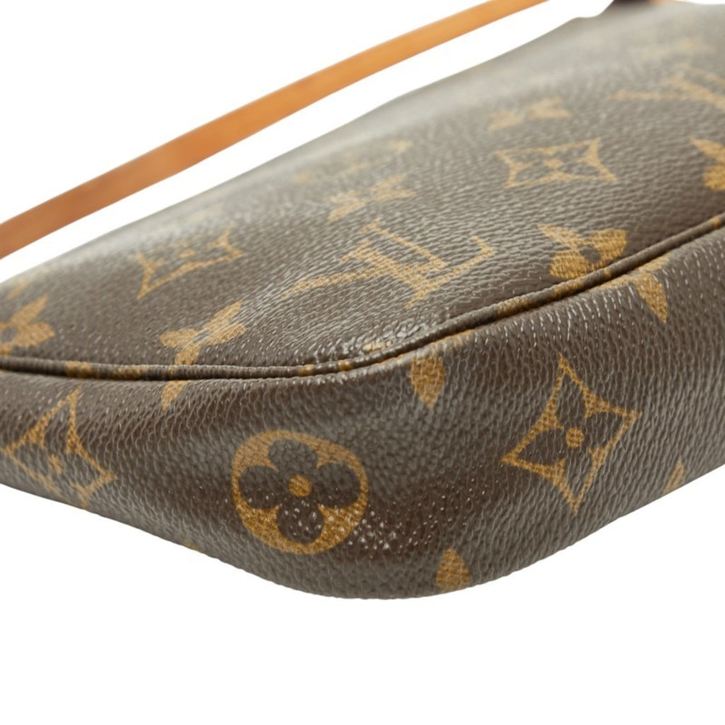 Louis Vuitton Brown Pvc Leather Handbag Pochette