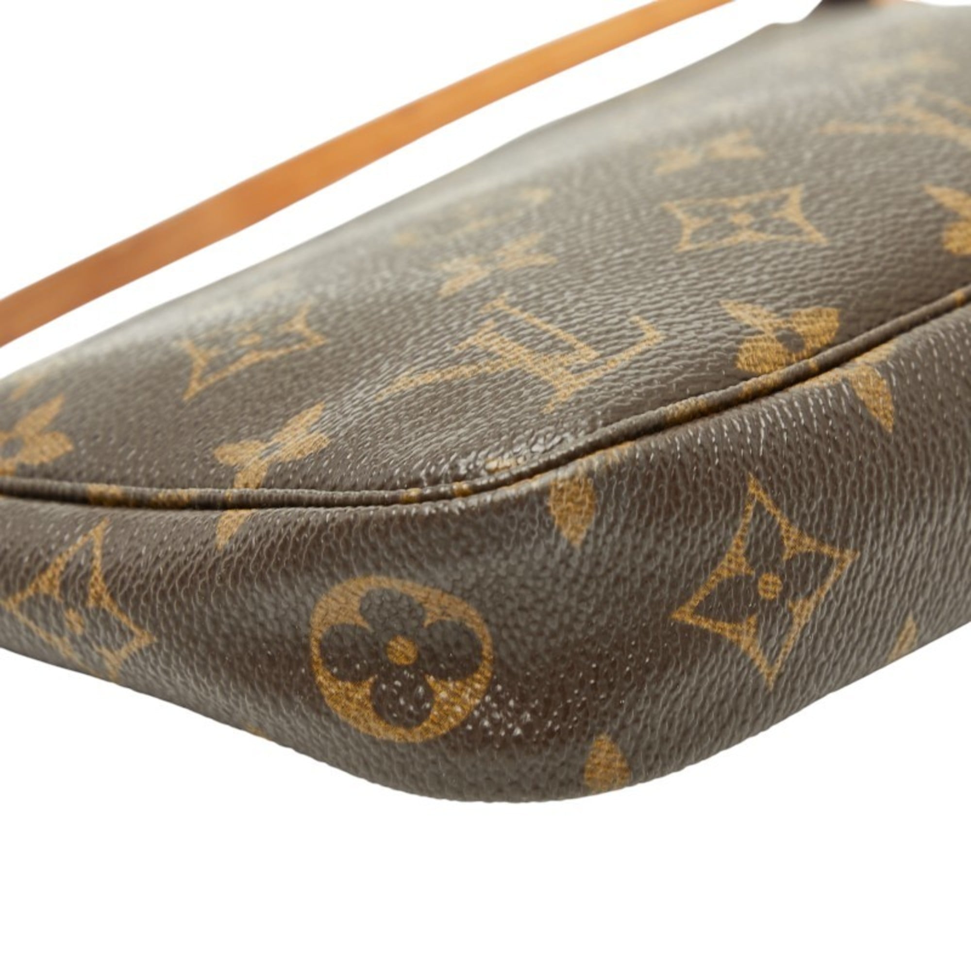 Louis Vuitton Brown Pvc Leather Handbag Pochette