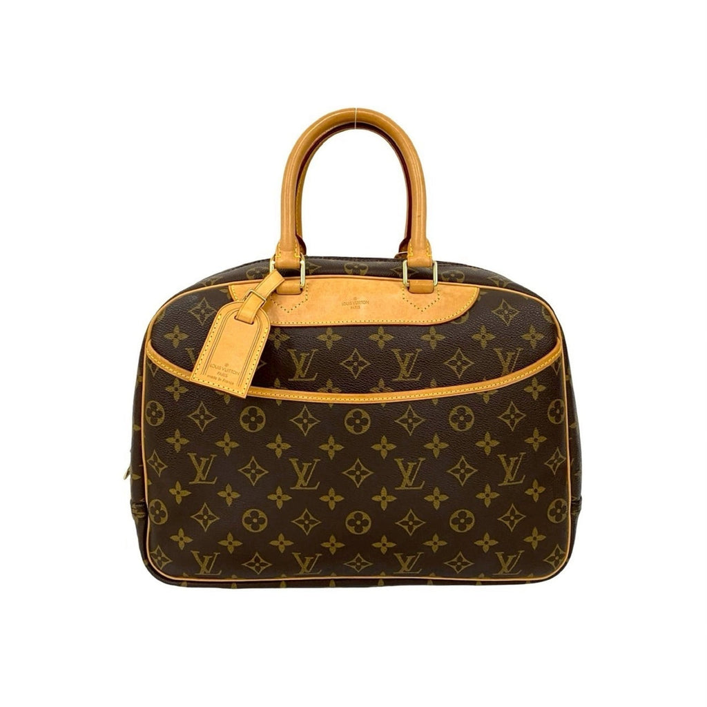 Louis Vuitton Brown Leather Pvc Boston Bag Handbag