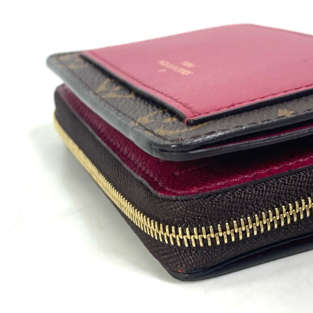 Louis Vuitton Monogram Brown Fuchsia Monogram Wallet