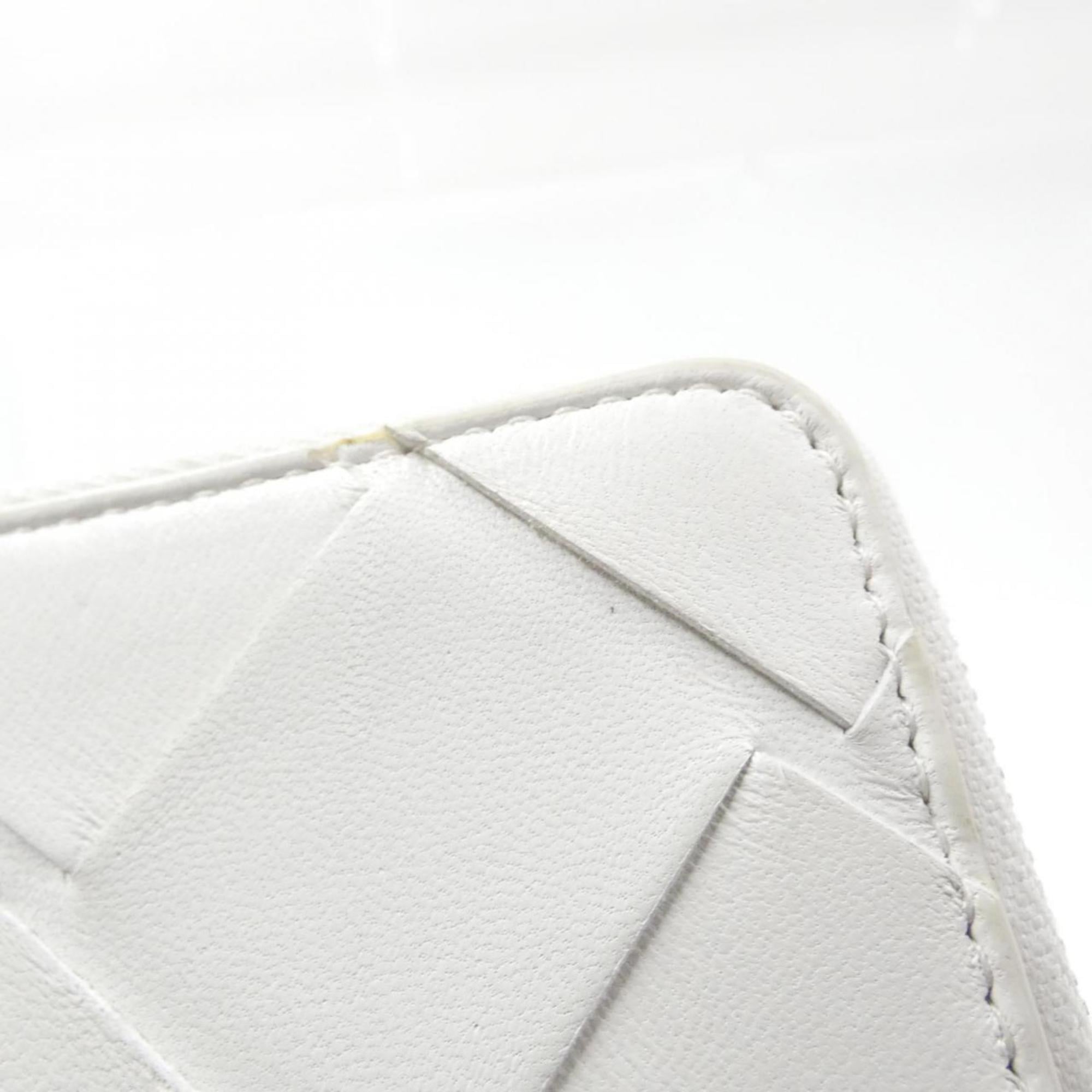 Bottega Veneta White Leather Wallet (Bi-Fold)