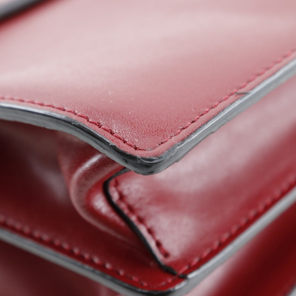 Fendi Red Color Leather Shoulder Bag