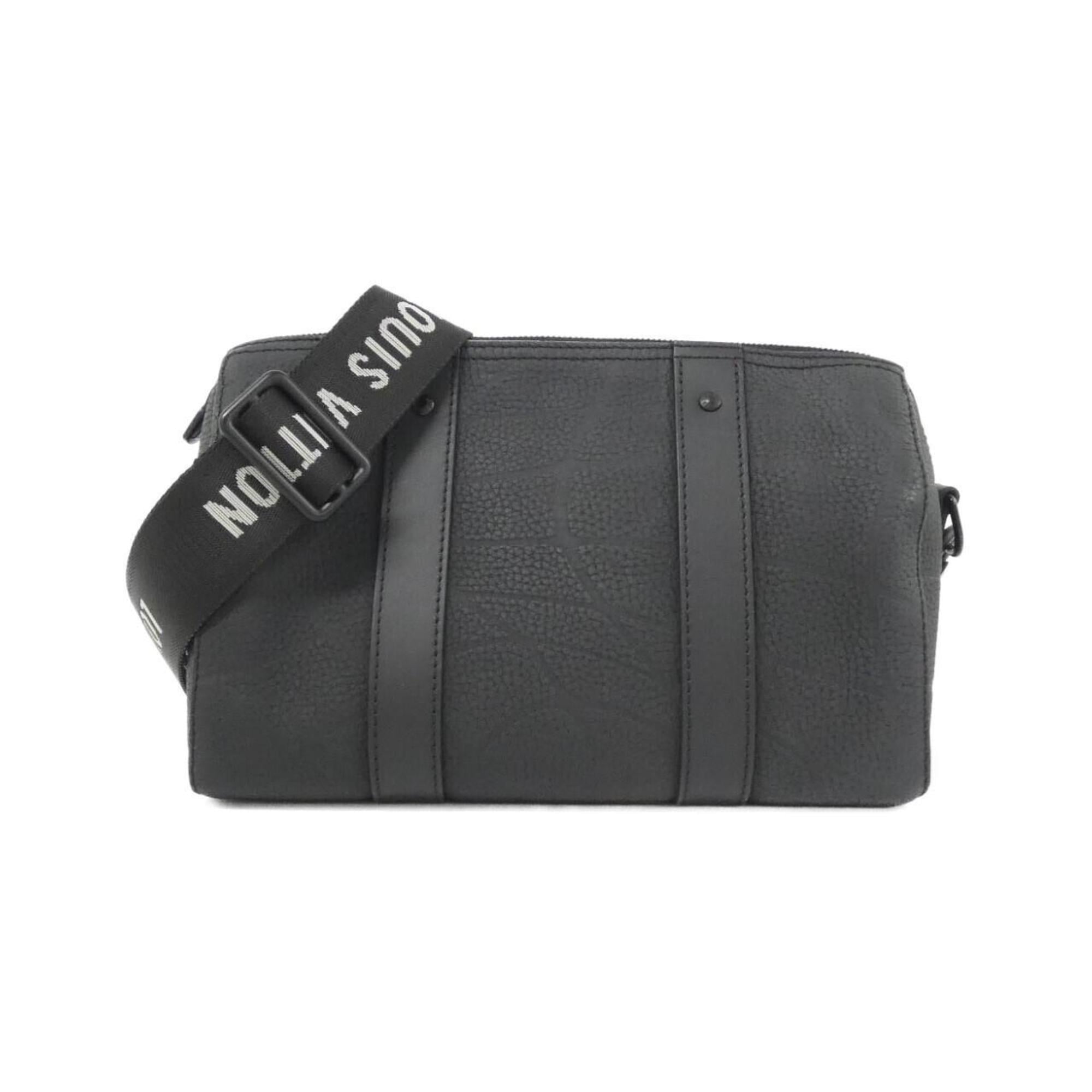 Louis Vuitton Black Leather Shoulder Bag