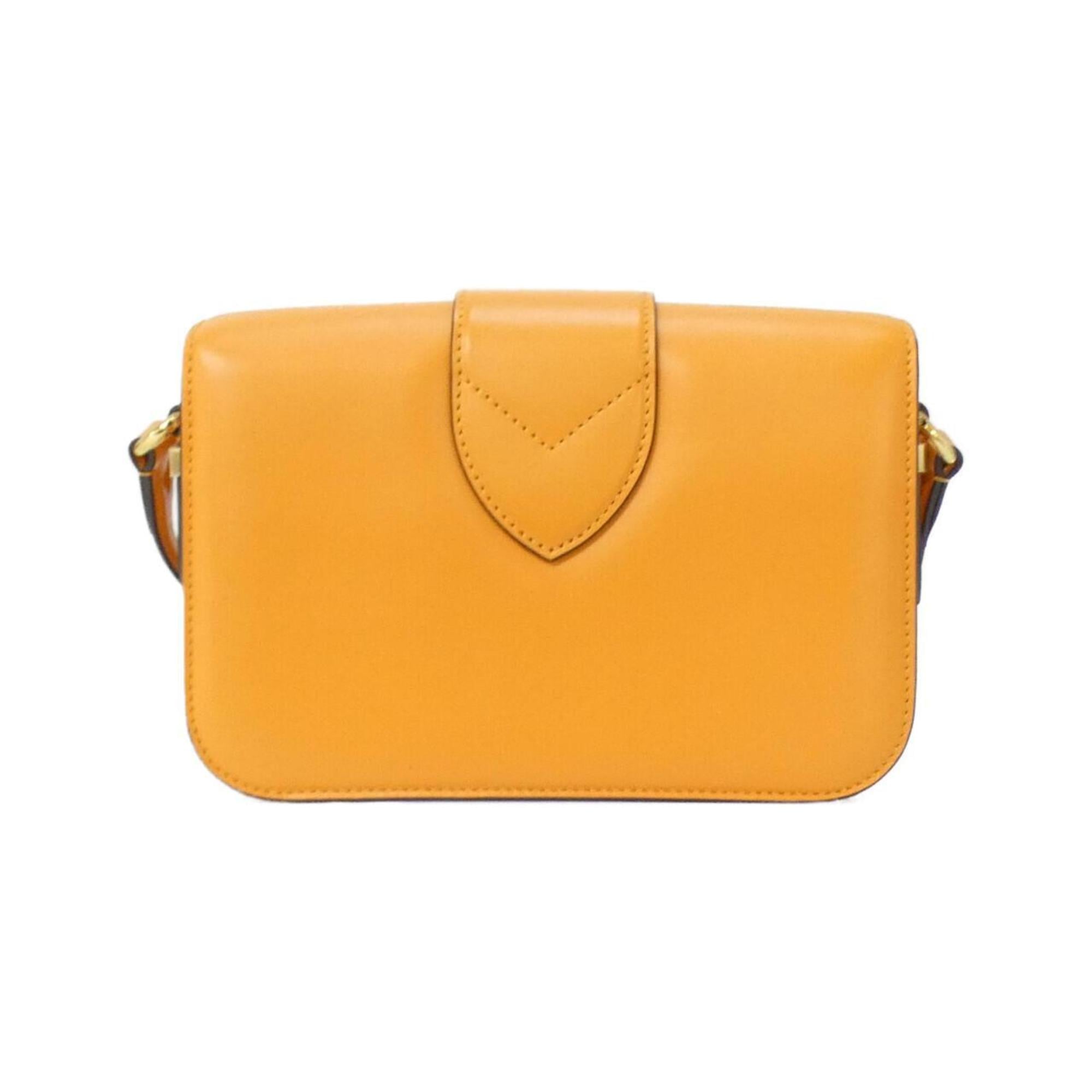 Louis Vuitton Orange Leather Shoulder Bag
