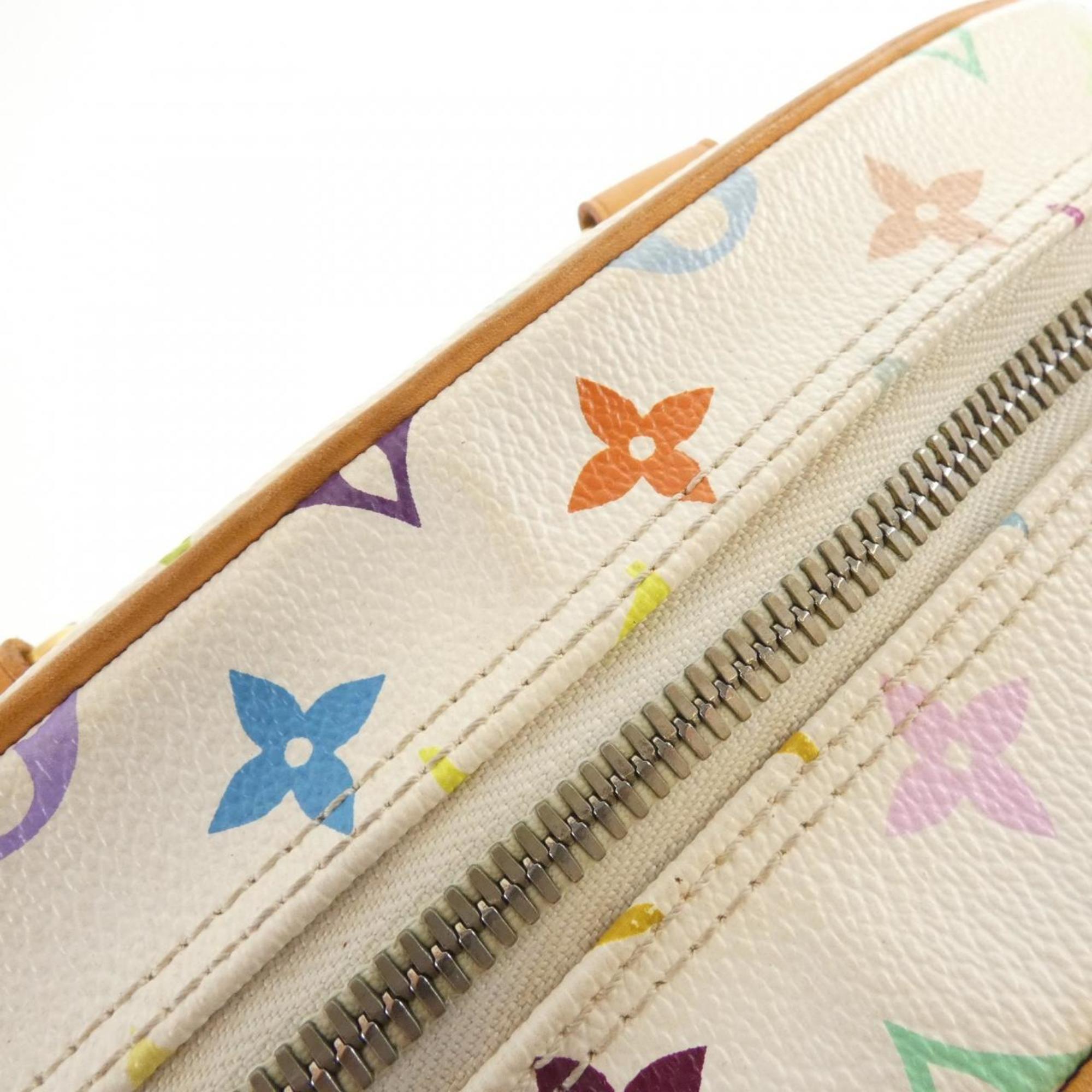 Louis Vuitton White Coated Canvas Handbag