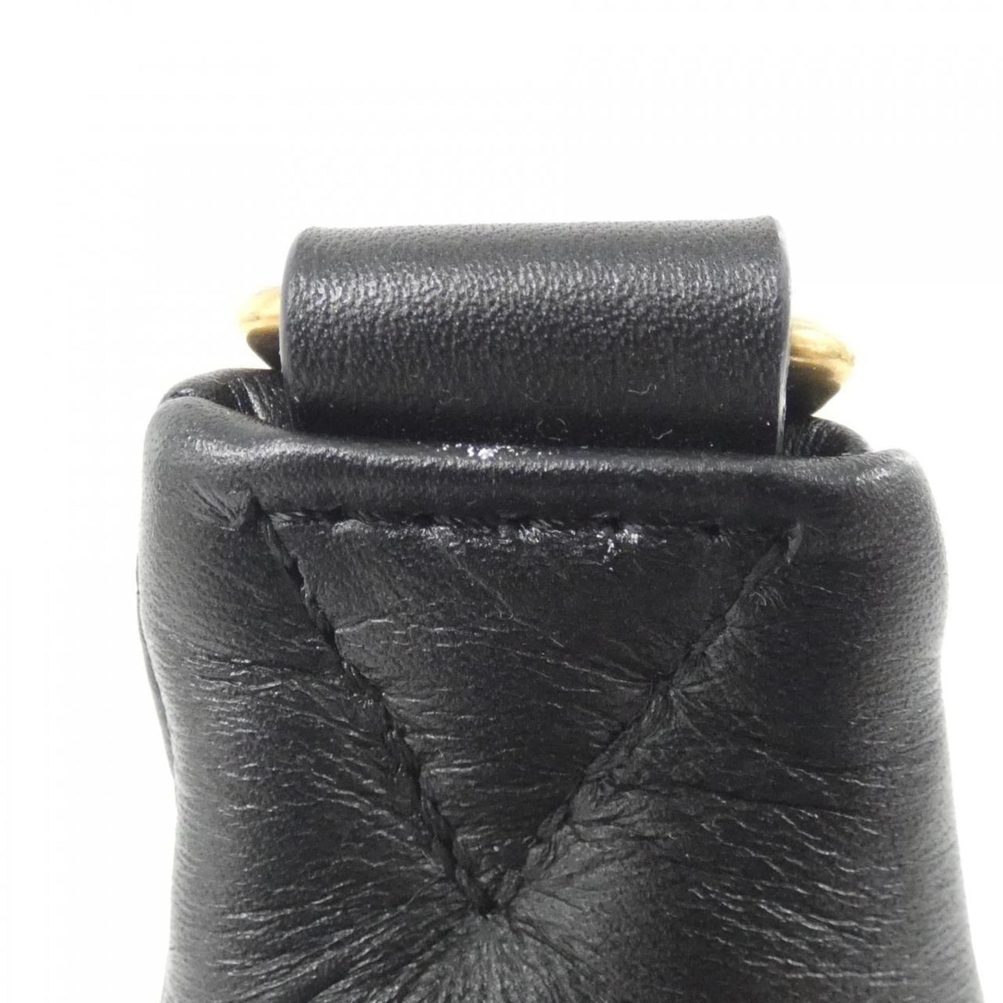 Louis Vuitton Black Leather Shoulder Bag