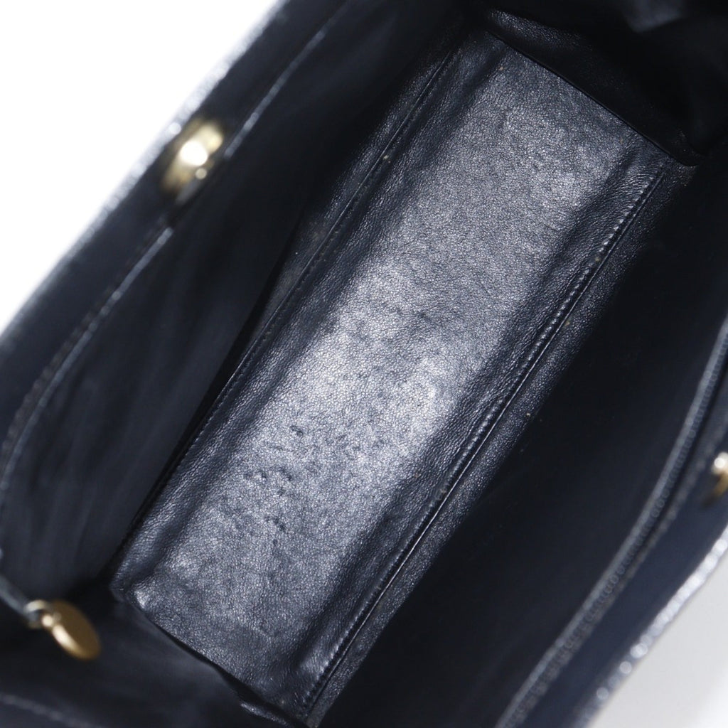 Chanel Black Grained Calfskin Tote Bag