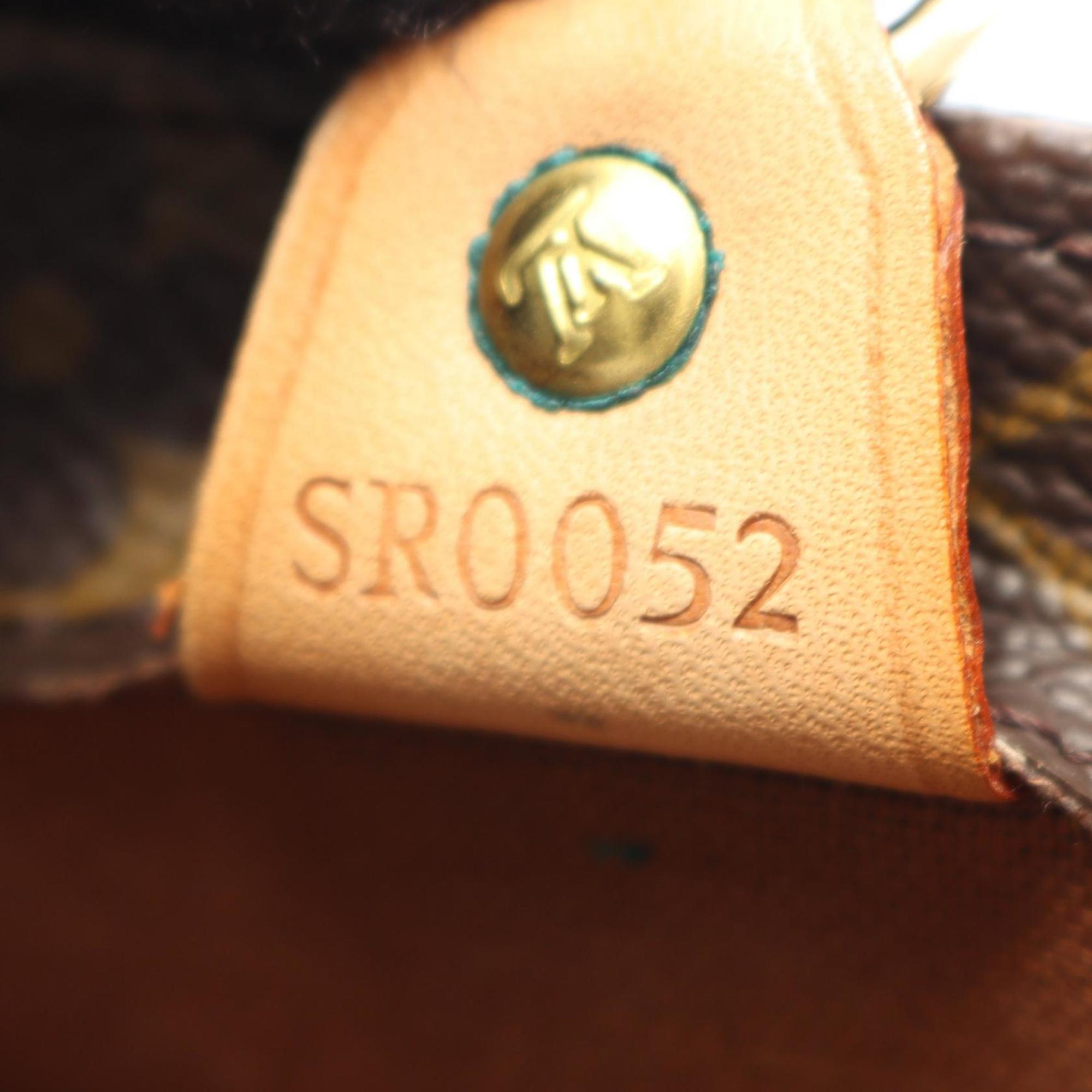 Louis Vuitton Brown Coated Canvas Leather Handbag