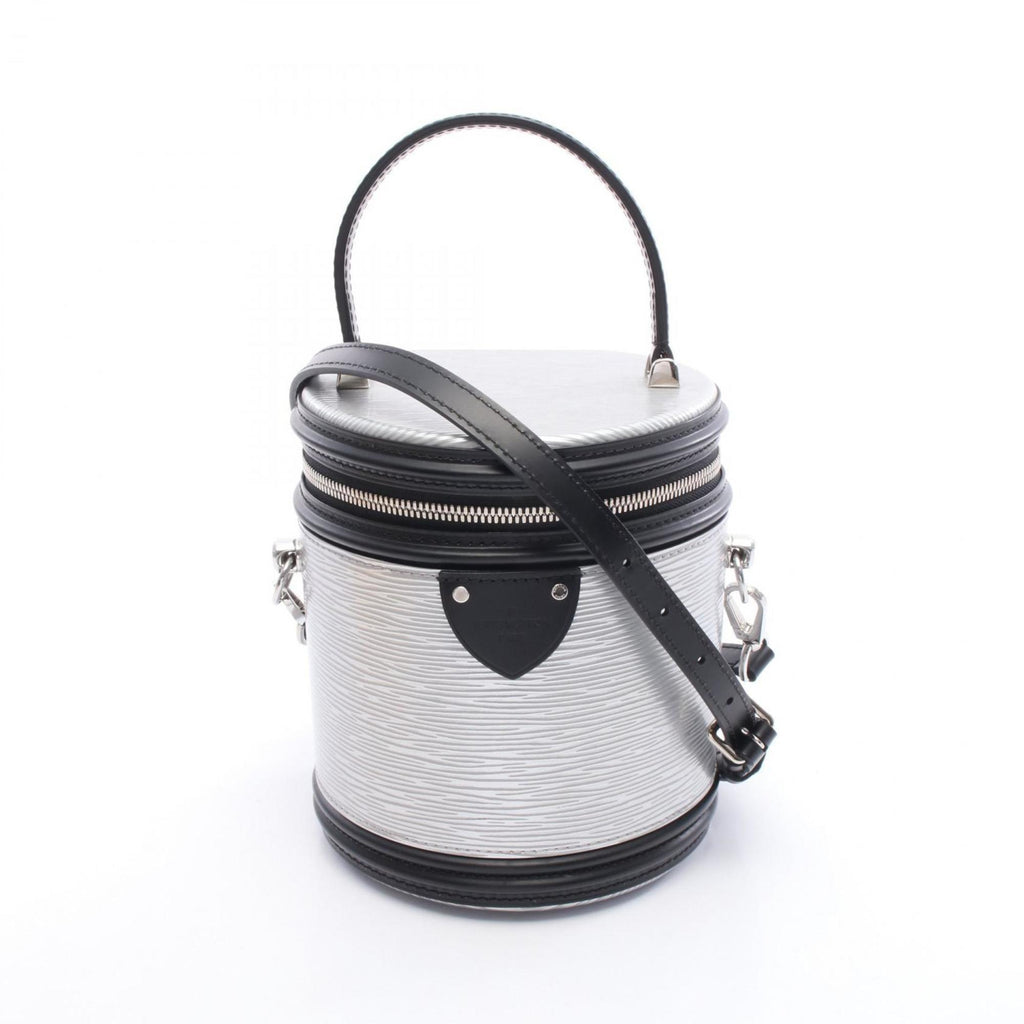 Louis Vuitton Black Silver Leather Handbag