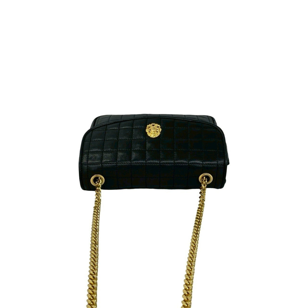 Celine Black Leather Shoulder Bag