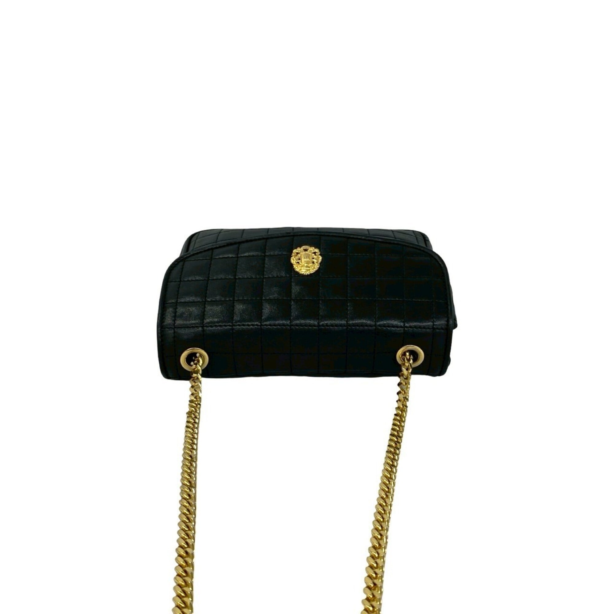 Celine Black Leather Shoulder Bag