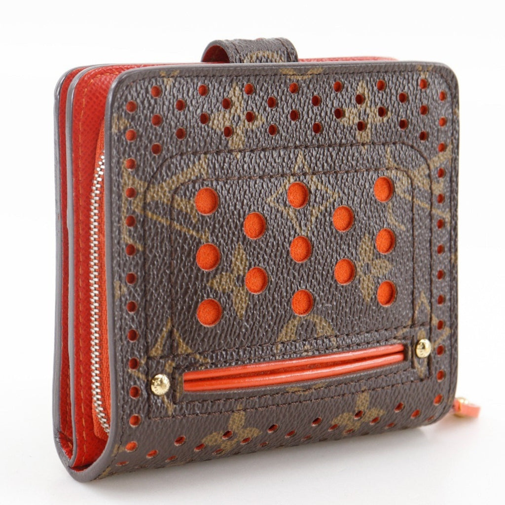 Louis Vuitton Lv Orange Orange Monogram Perforated Wallet